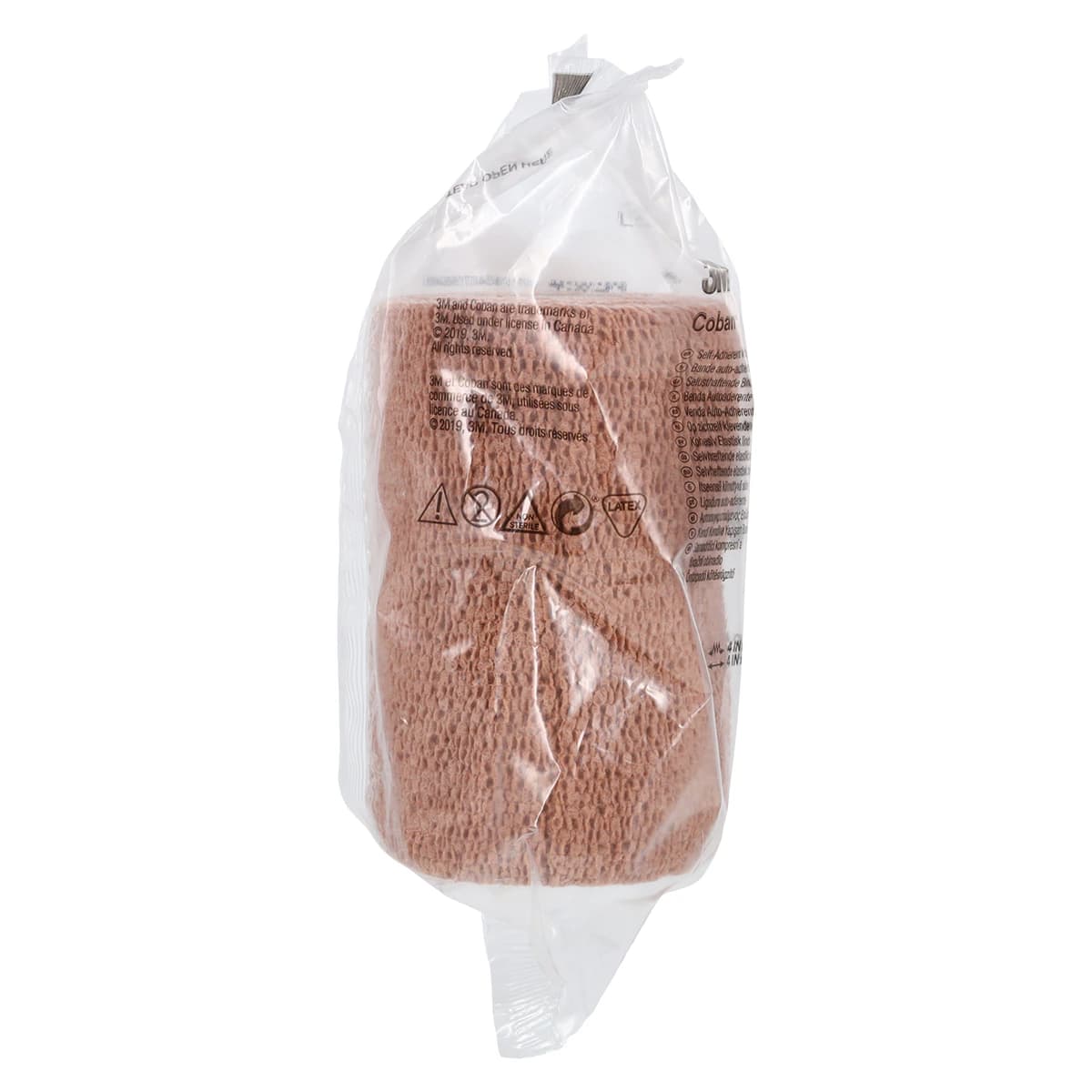 3M Coban Self-Adherent Wrap, Latex-Free, Non-Sterile, Tan, 4" x 5 yd, Each thumbnail 2