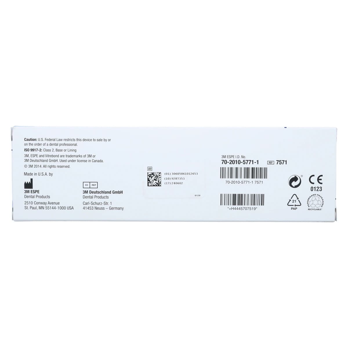 3M Vitrebond Plus Light-Cure Glass Ionomer Liner/Base, Single Pack Refill, 10g Clicker Dispenser, 7571 thumbnail 5