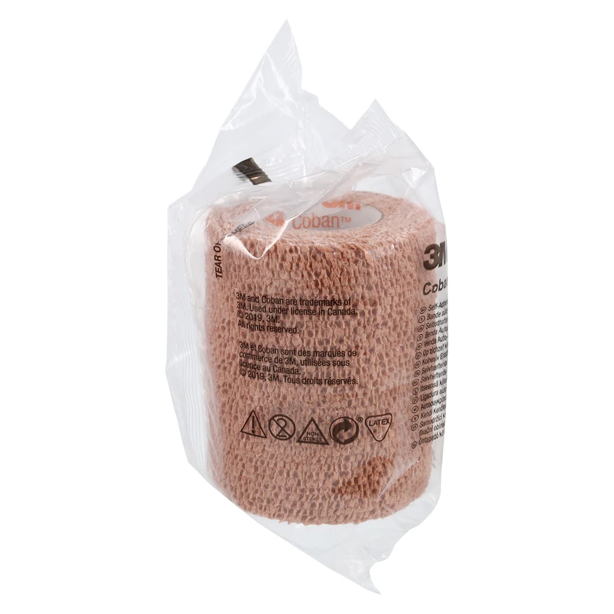 Coban Elastic Wrap Bandage, Latex, Non-Sterile, Tan, 3" x 5 yd thumbnail 2
