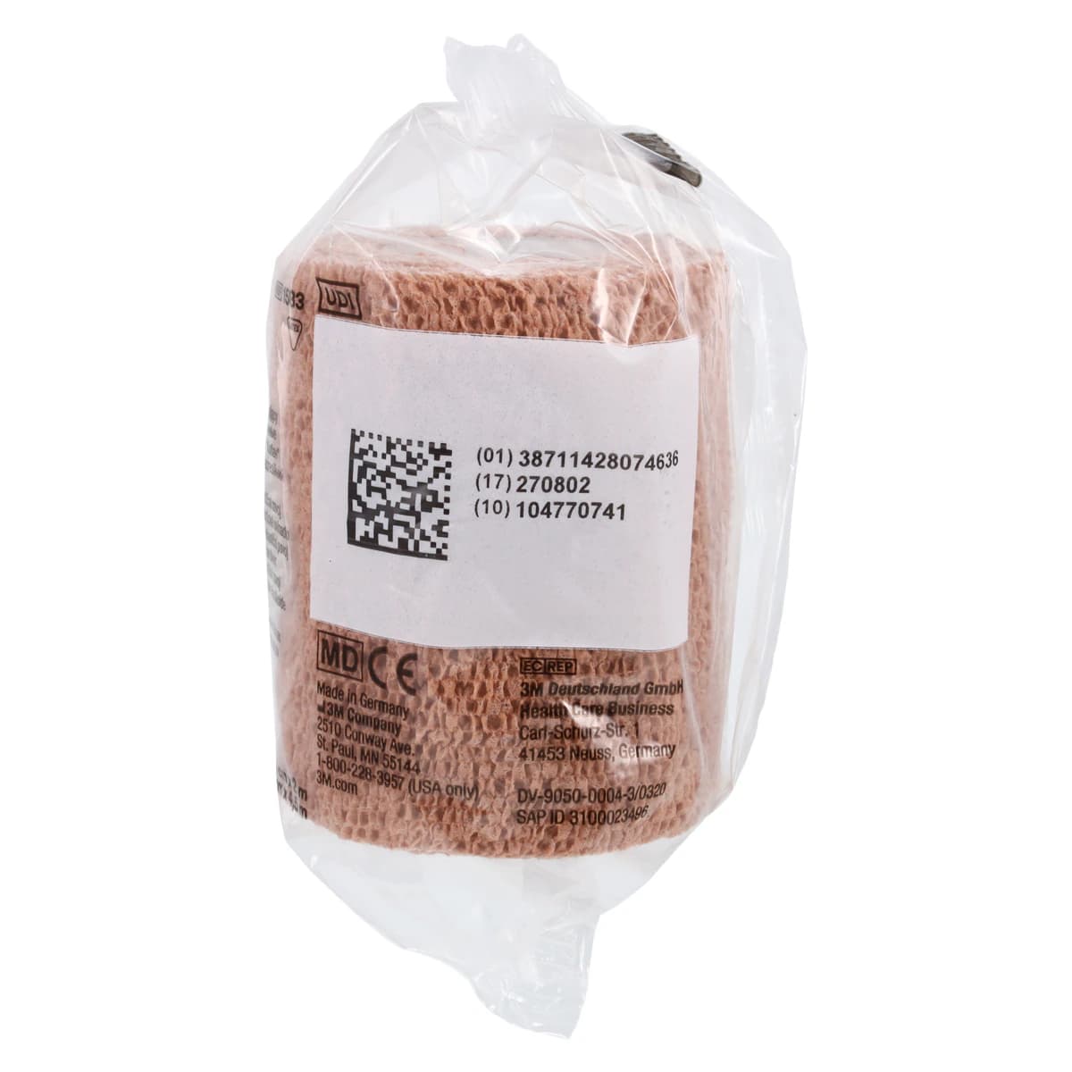 Coban Elastic Wrap Bandage, Latex, Non-Sterile, Tan, 3" x 5 yd thumbnail 3