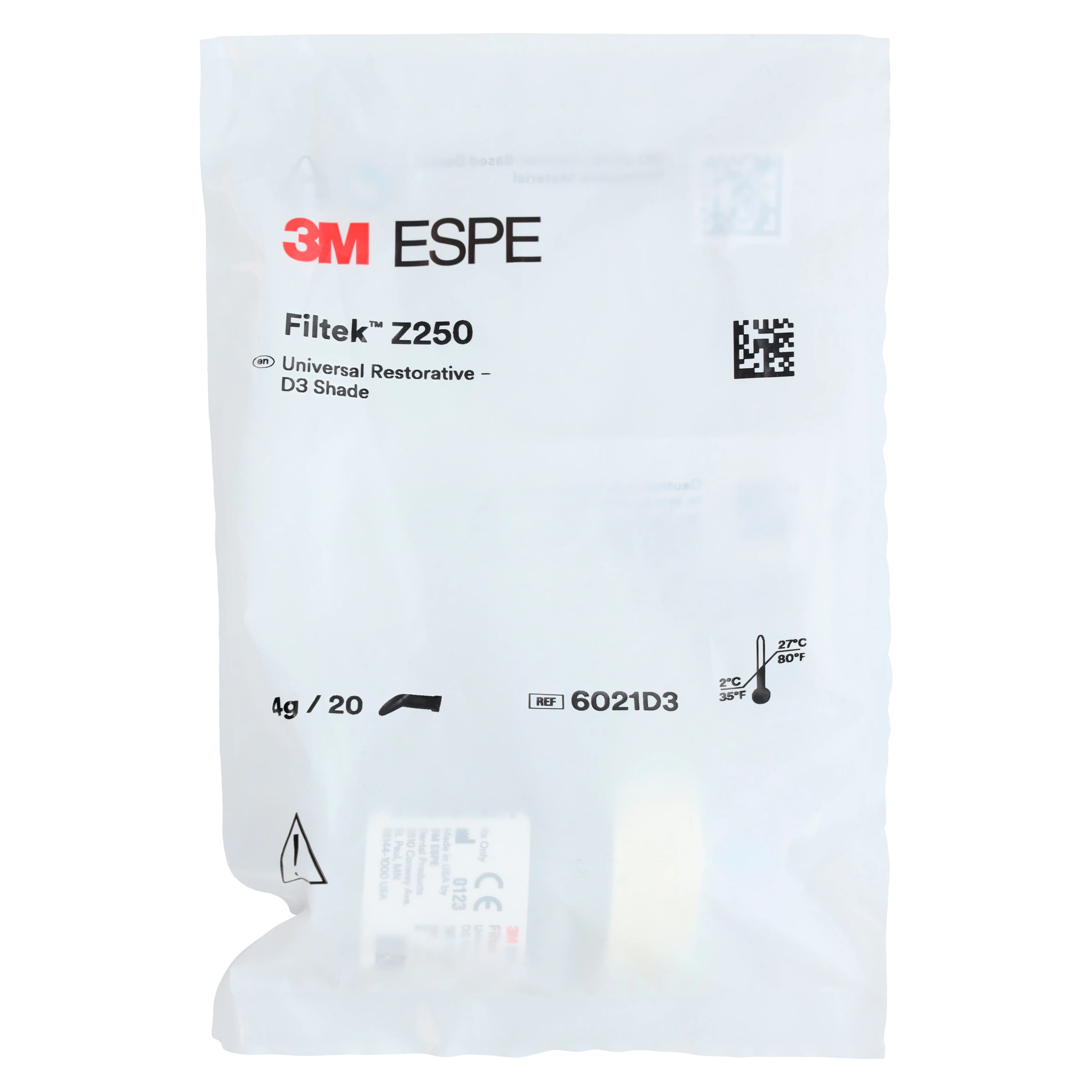 3M Filtek Z250 Universal Restorative Capsules, Shade D3, 0.2 g, 20/Box, 6021D3 thumbnail 6