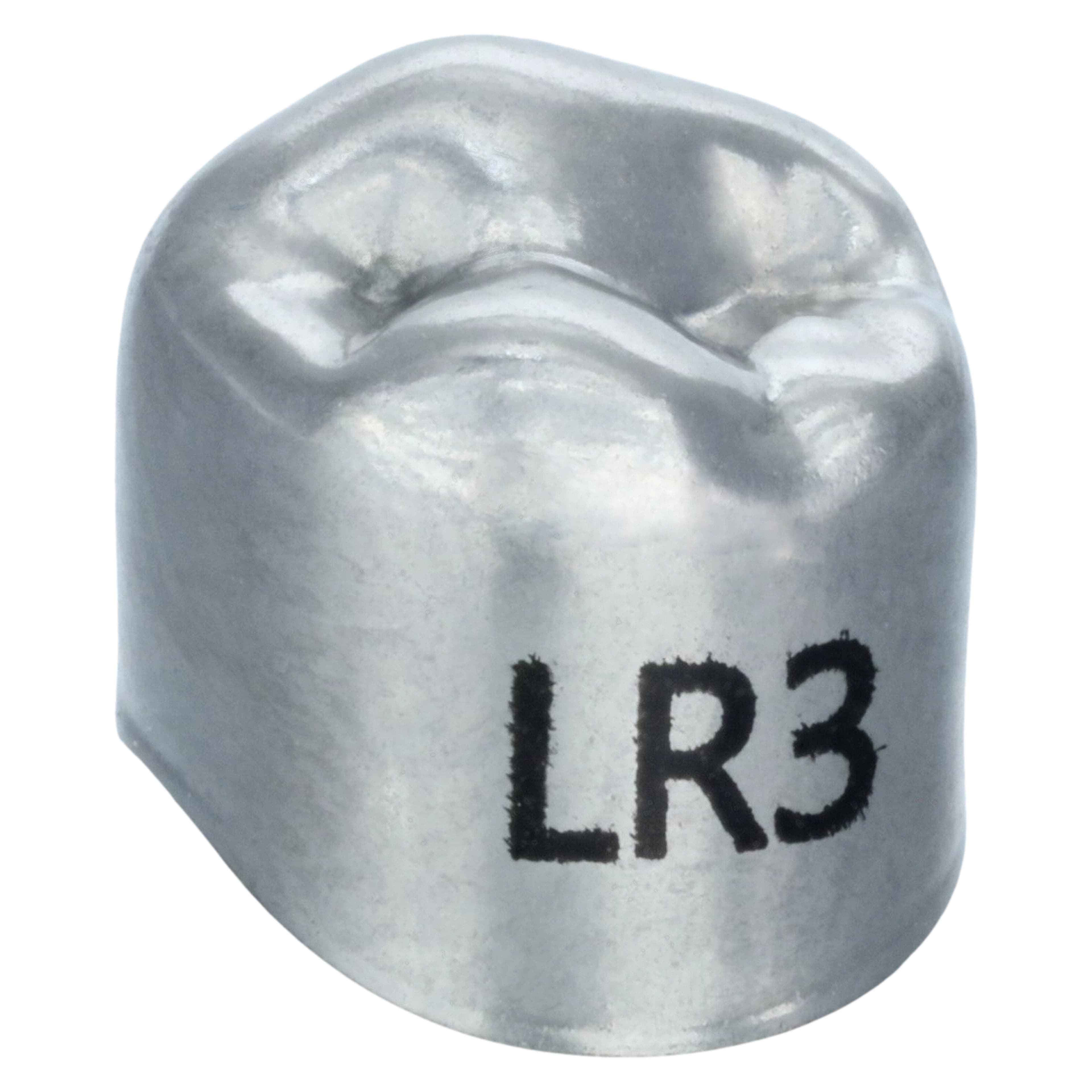 3M Unitek Stainless Steel Permanent Bicuspid Crown, Lower Right Second Bicuspid, Size 3 (3LR), 5/Box, 900643 thumbnail 3