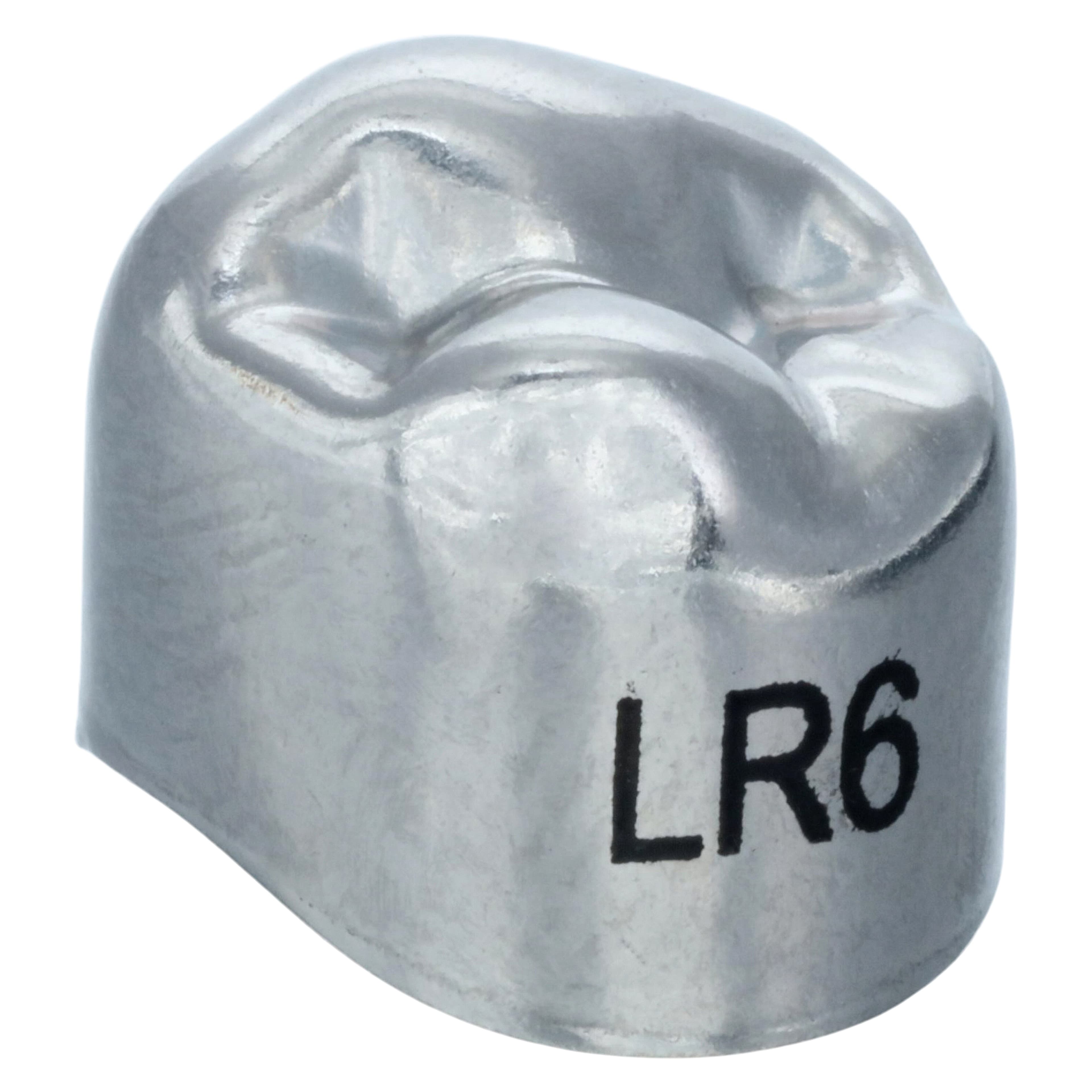3M Unitek Stainless Steel Permanent Crown, Second Bicuspid, Lower Right, Size 6 (LR-6), Refill Box of 5, 900646 thumbnail 3