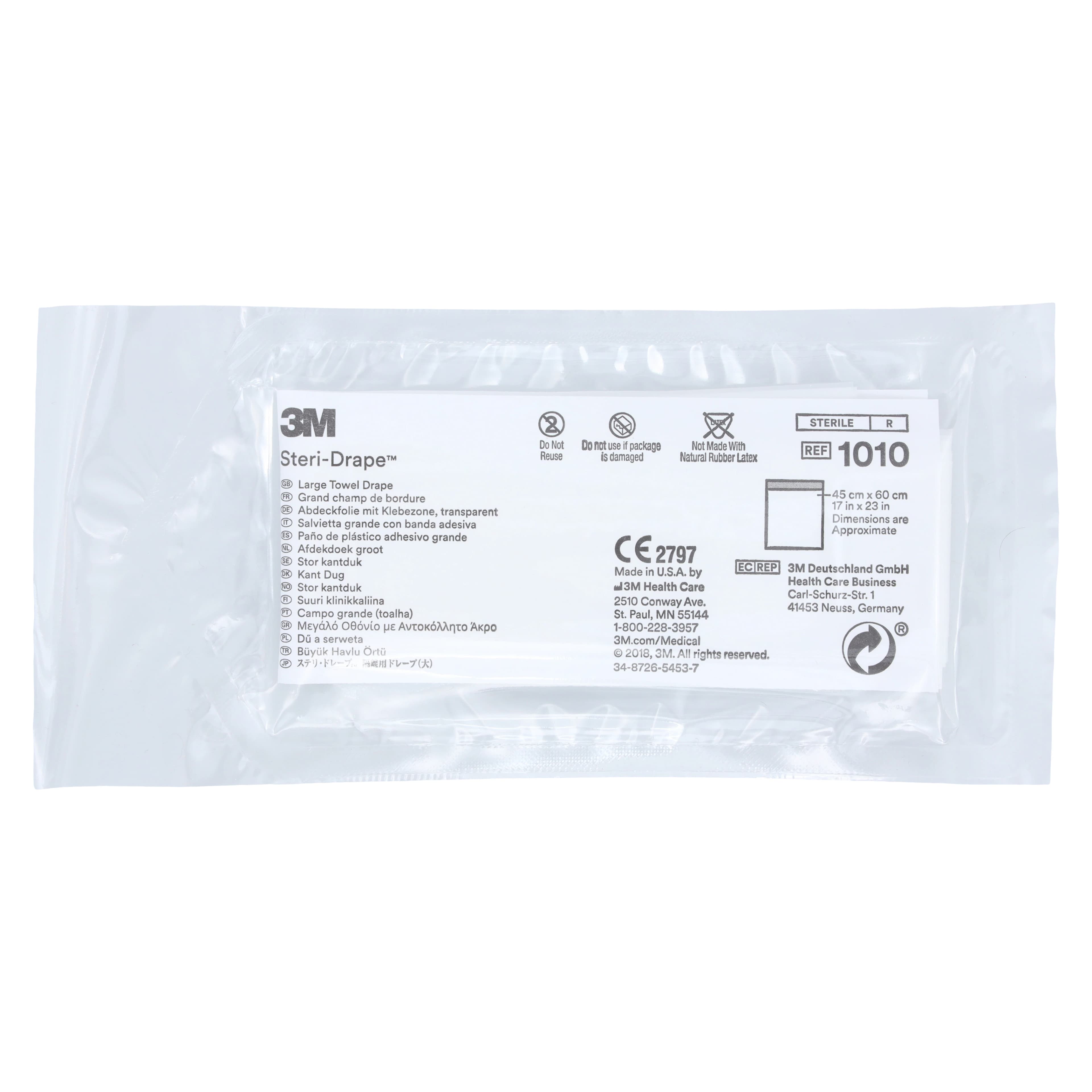 Steri-Drape Large Towel, 23x17", Sterile Utility Drape, Non-Fenestrated thumbnail 2