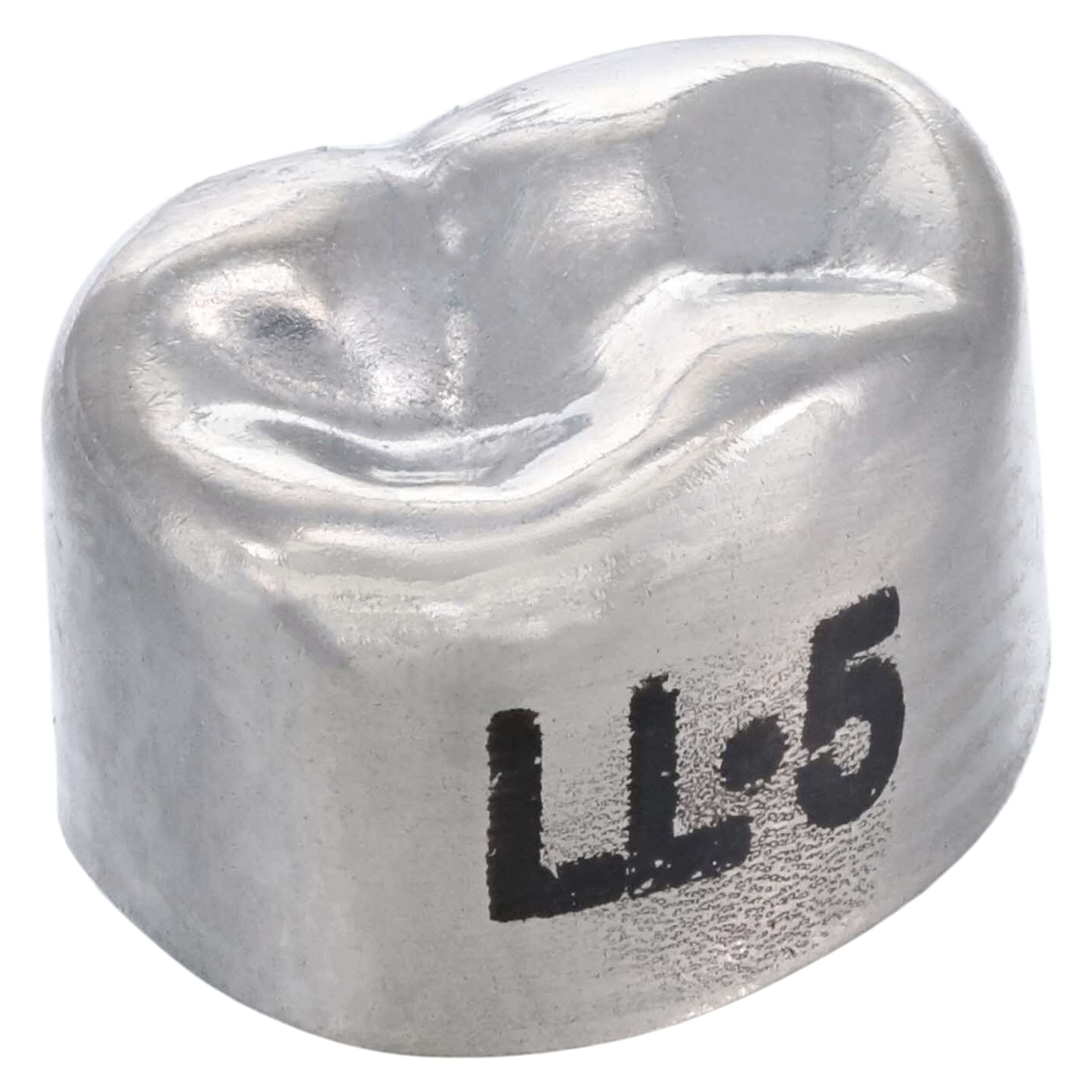3M Unitek Stainless Steel Primary Molar Crowns, Lower Left First Molar, Size 5 (LL5), 5/Box, 900135 thumbnail 3