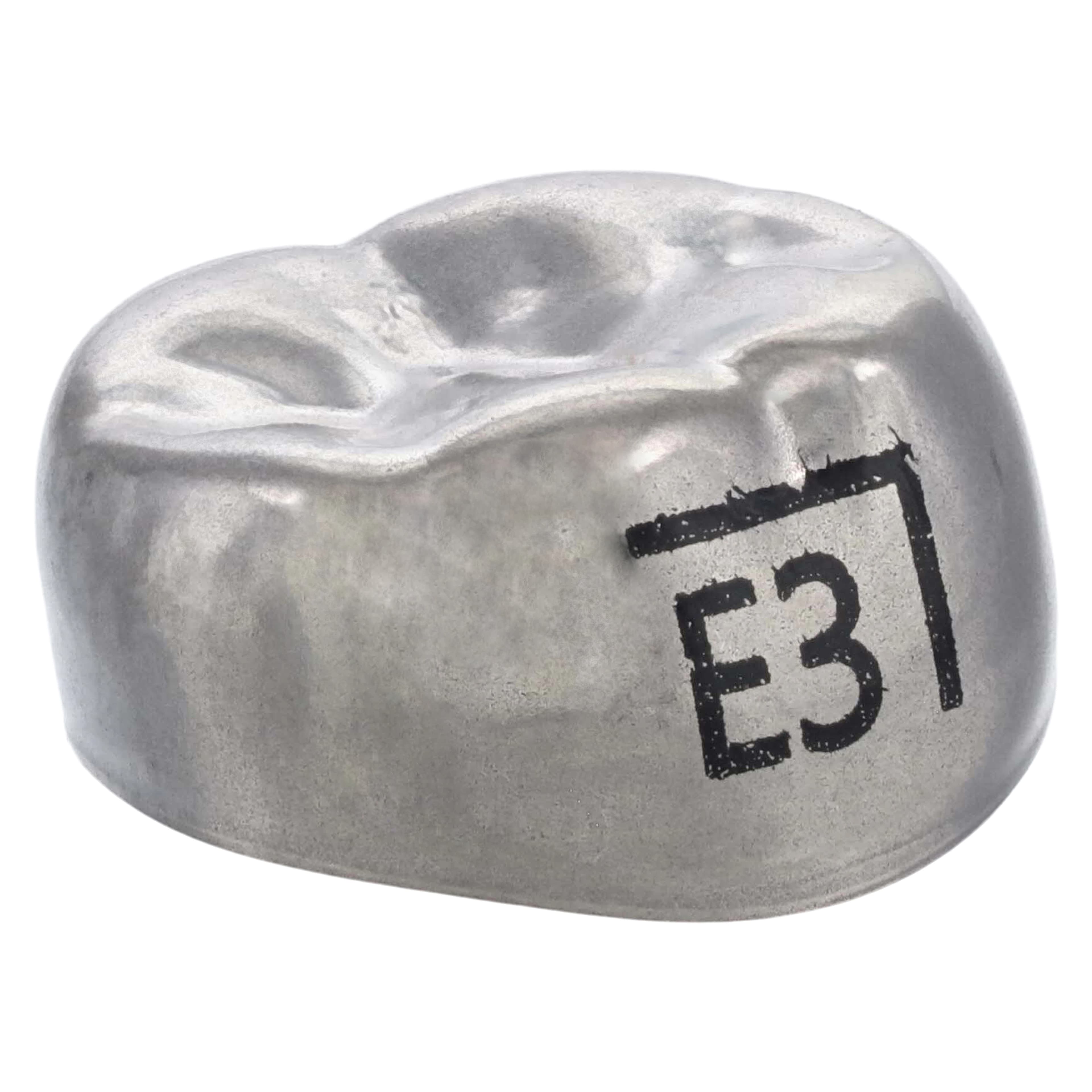 3M Crowns SS 2nd Primary Molar, Size ELR3, Lower Right, Preformed Temporary, 5/Box thumbnail 3