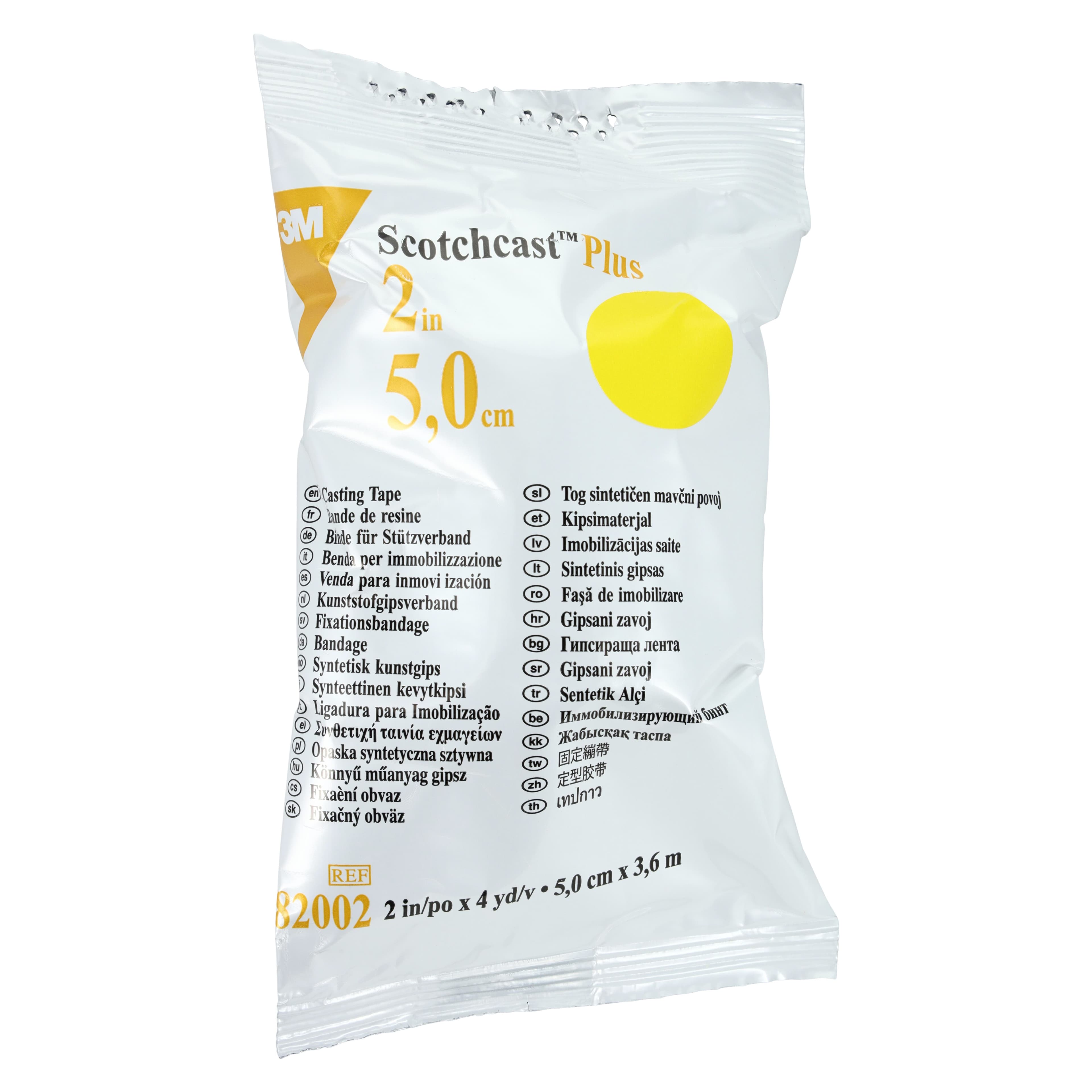 3M Scotchcast Plus Casting Tape, Standard, 2" x 4 yds, Yellow, 82002Y, 10/Case thumbnail 2