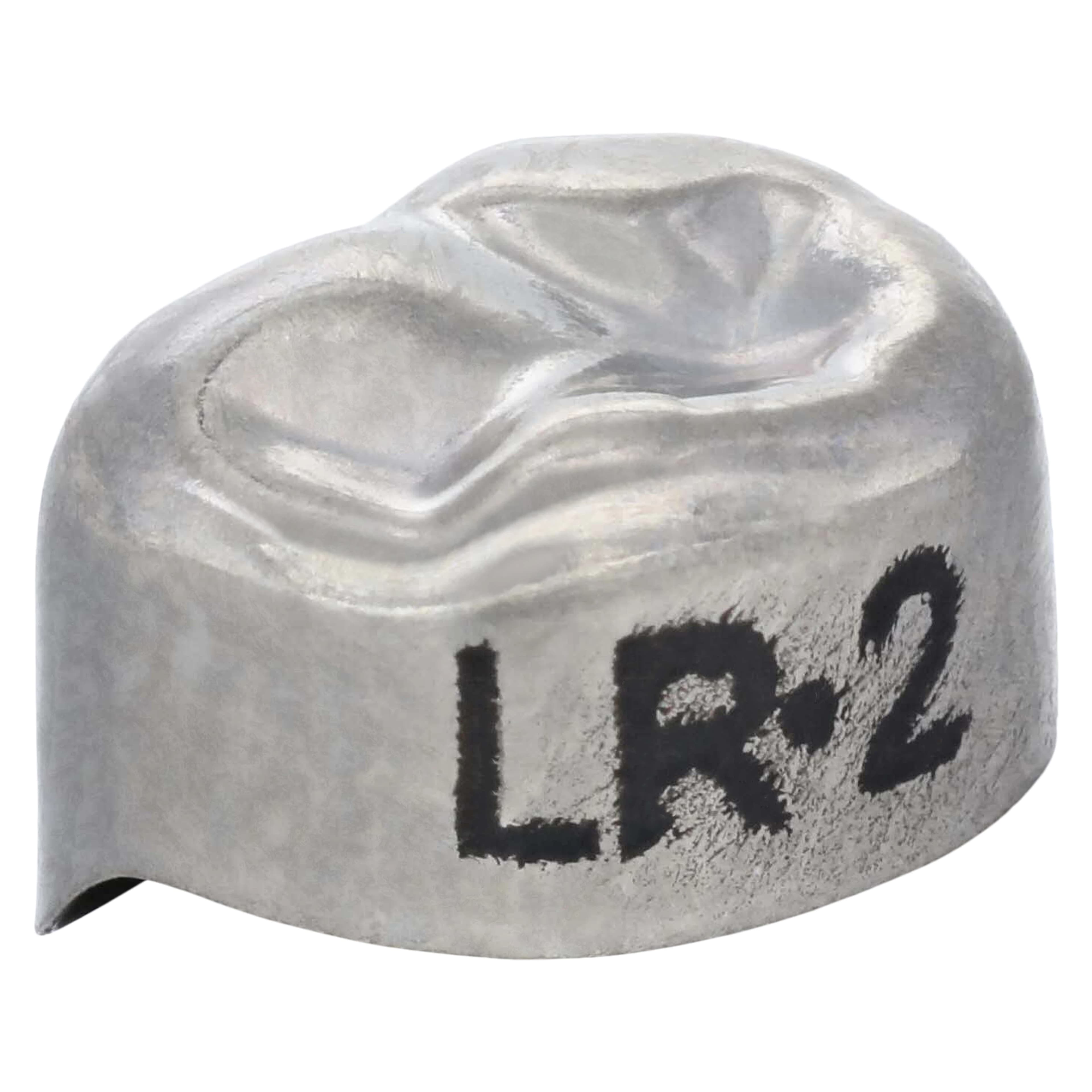 3M Unitek Stainless Steel Primary Molar Crown, Lower Right First Molar, Size 2 (LR2), 5/Box, 900142 thumbnail 3