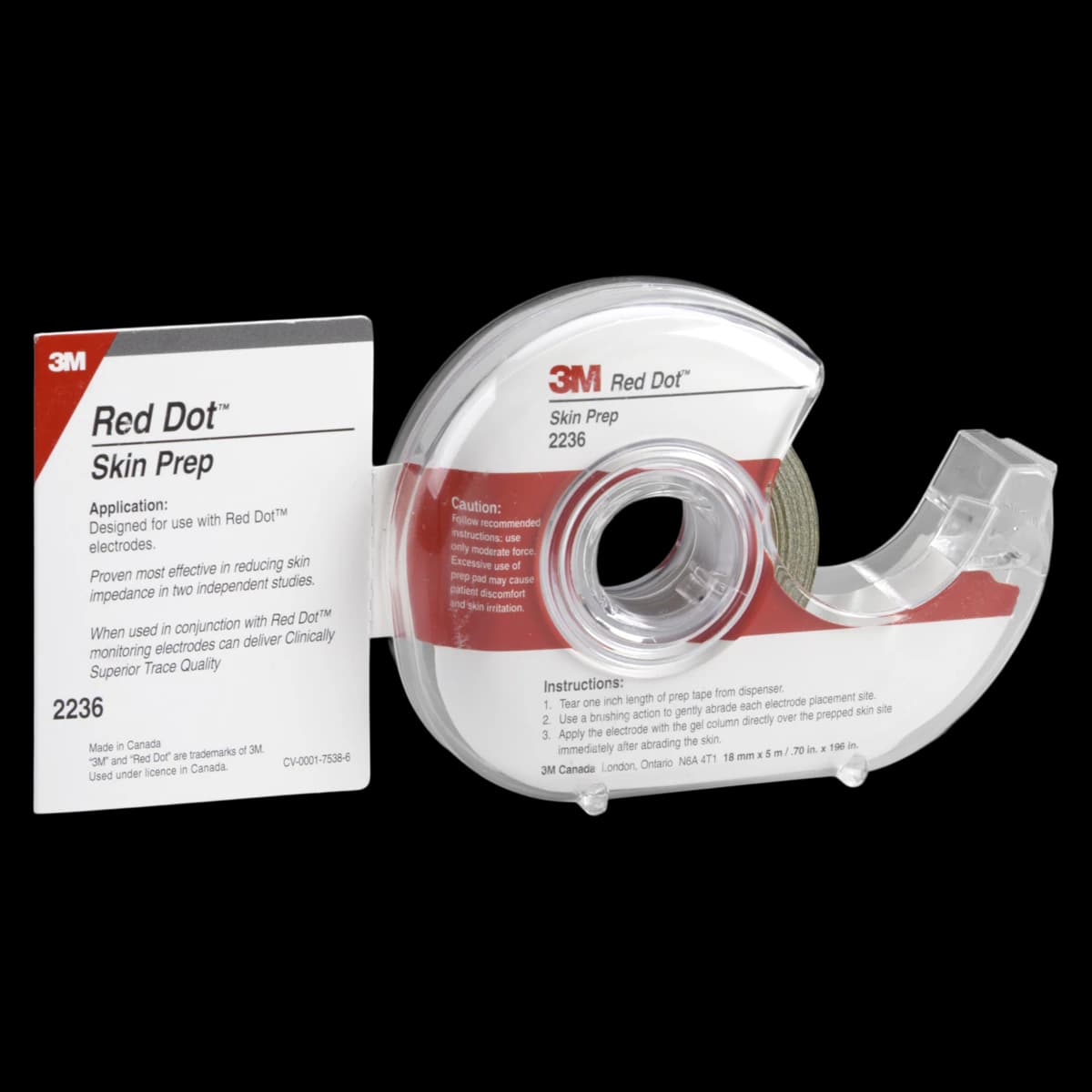 Red Dot Trace Skin Prep Roll, Adult/Pediatric, Radiopaque, Each - Red Dot Trace Skin Prep Roll - Image 1