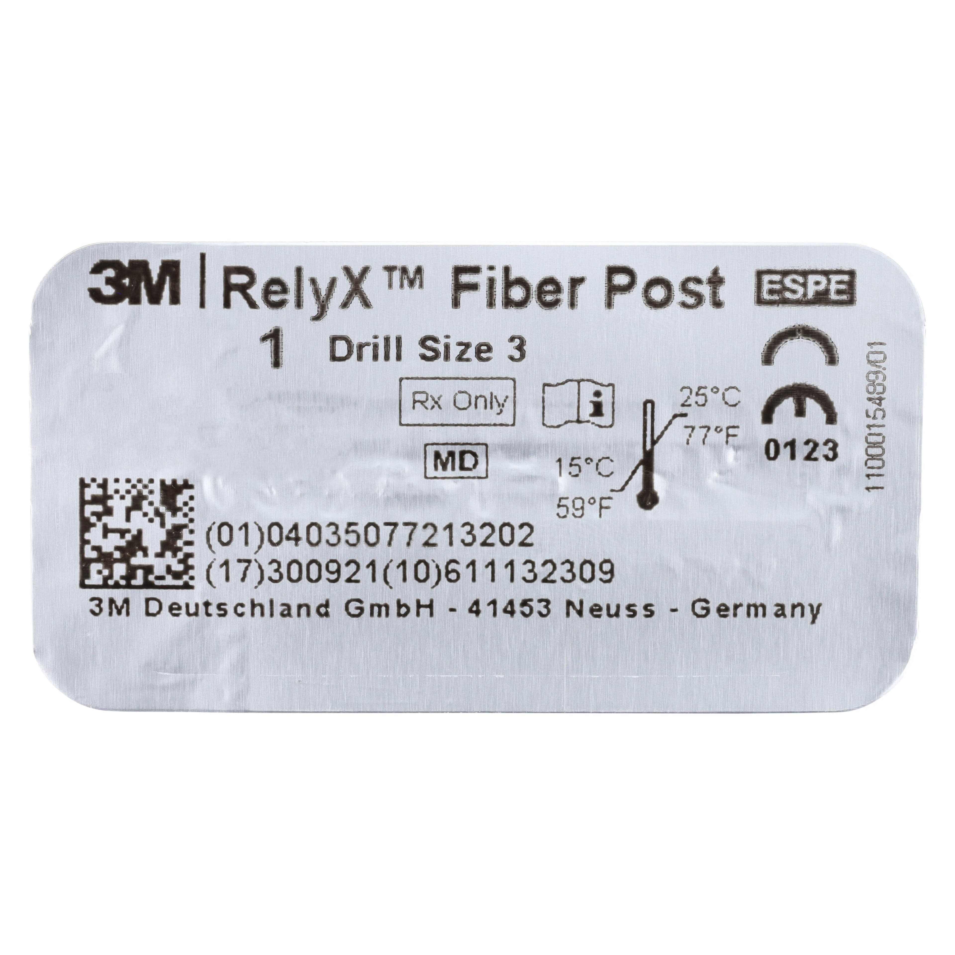 3M RelyX Fiber Post Drill, Refill, Size 3, 1.9 mm Diameter, Blue, 1/Pk, 56866 thumbnail 3