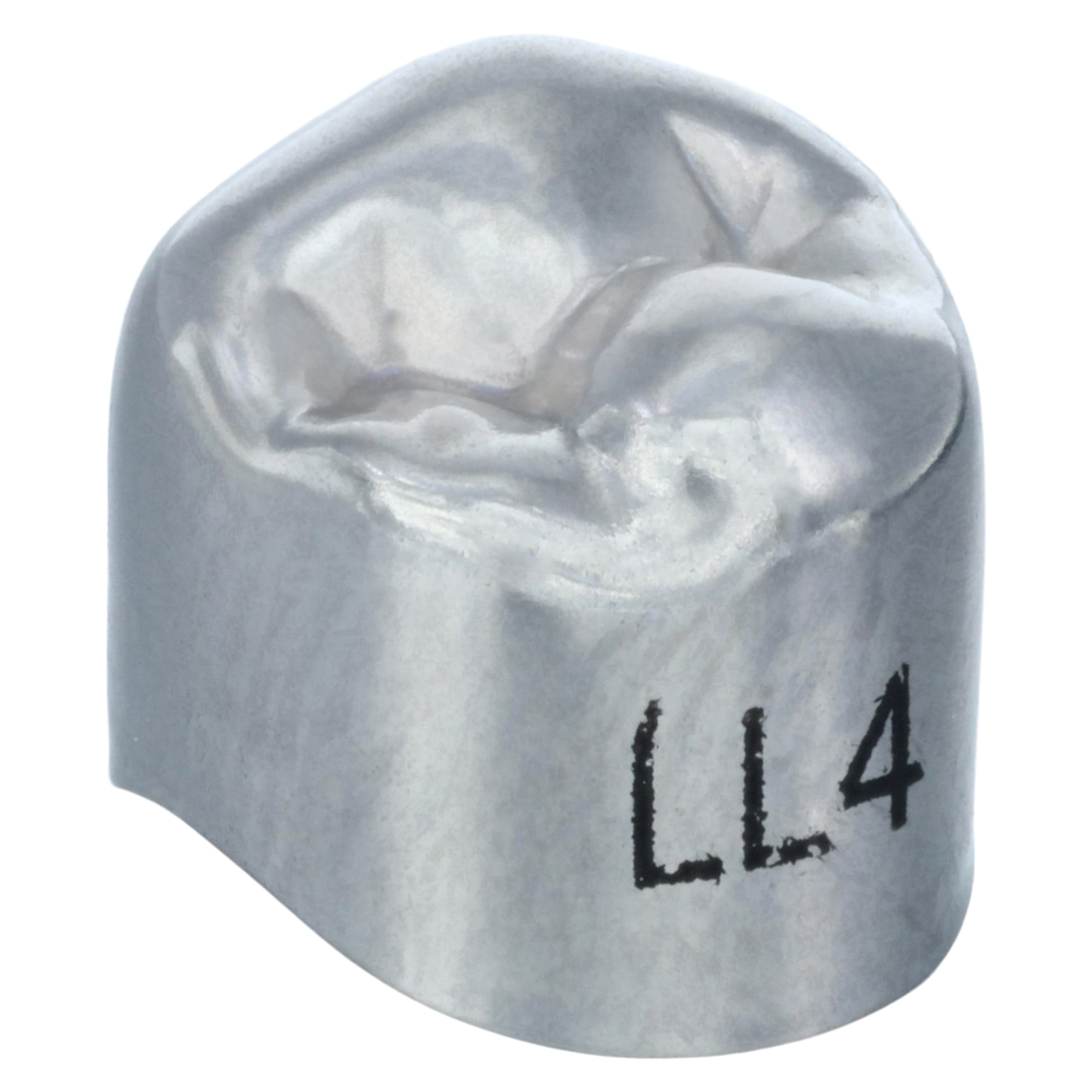 3M Unitek Stainless Steel Permanent Bicuspid Crown, Lower Left Second Bicuspid, Size 4 (4LL), 5/Box, 900634 thumbnail 3