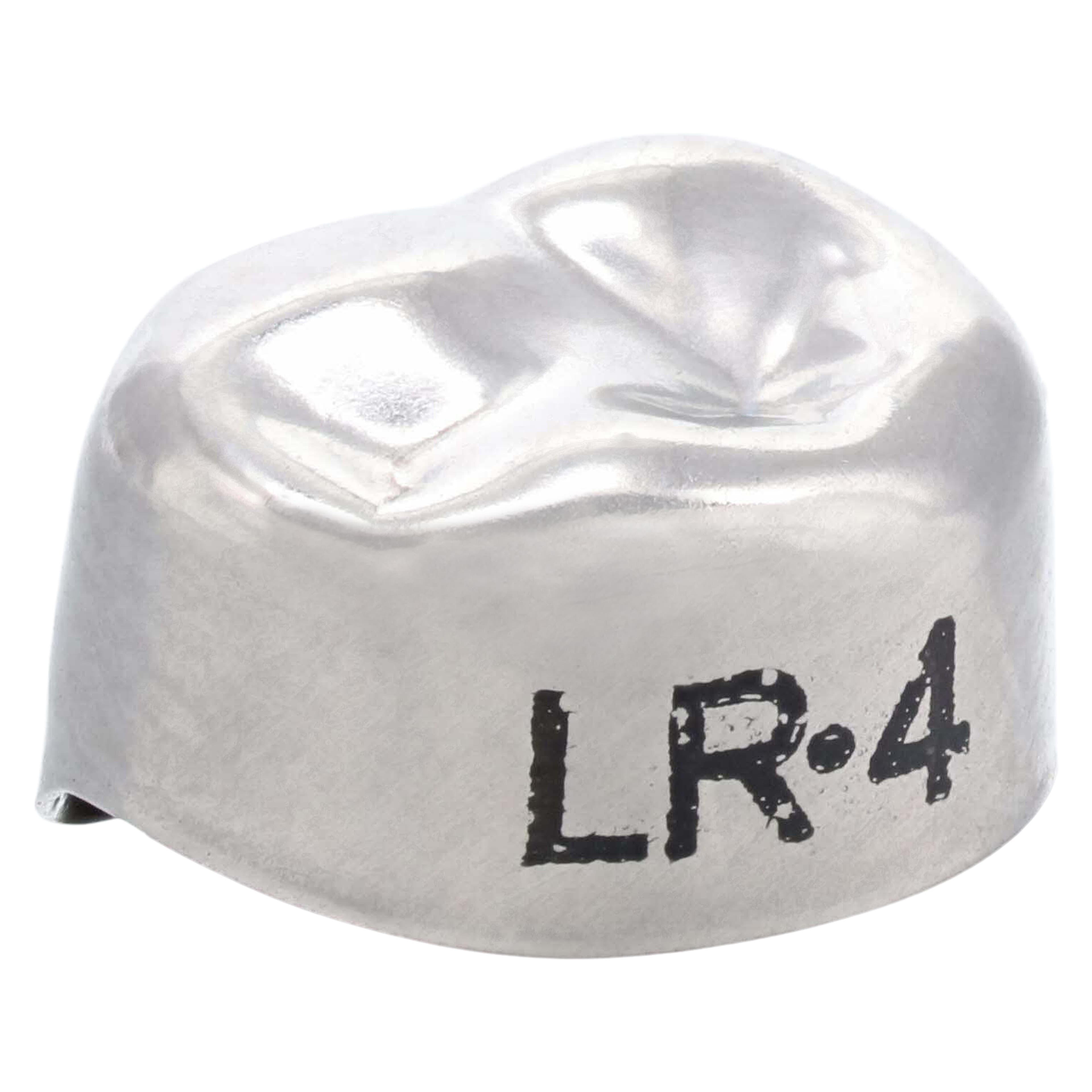 3M Unitek Stainless Steel Primary Molar Crown, Lower Right First Molar, Size 4 (LR4), 5/Pk, 900144 thumbnail 3