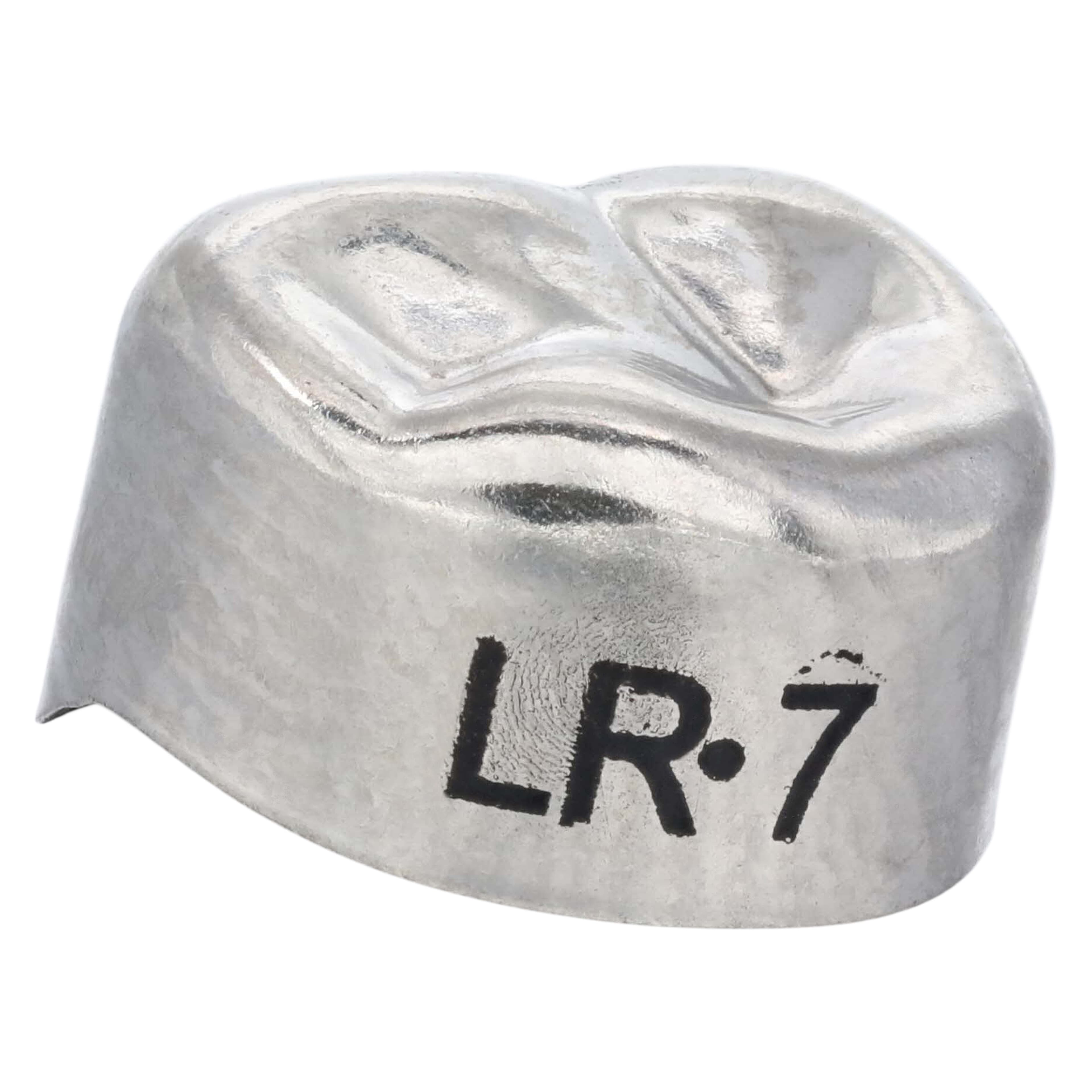 3M Unitek Stainless Steel Primary Molar Crowns, Lower Right First Molar, Size 7 (LR7), 5/Box, 900147 thumbnail 3
