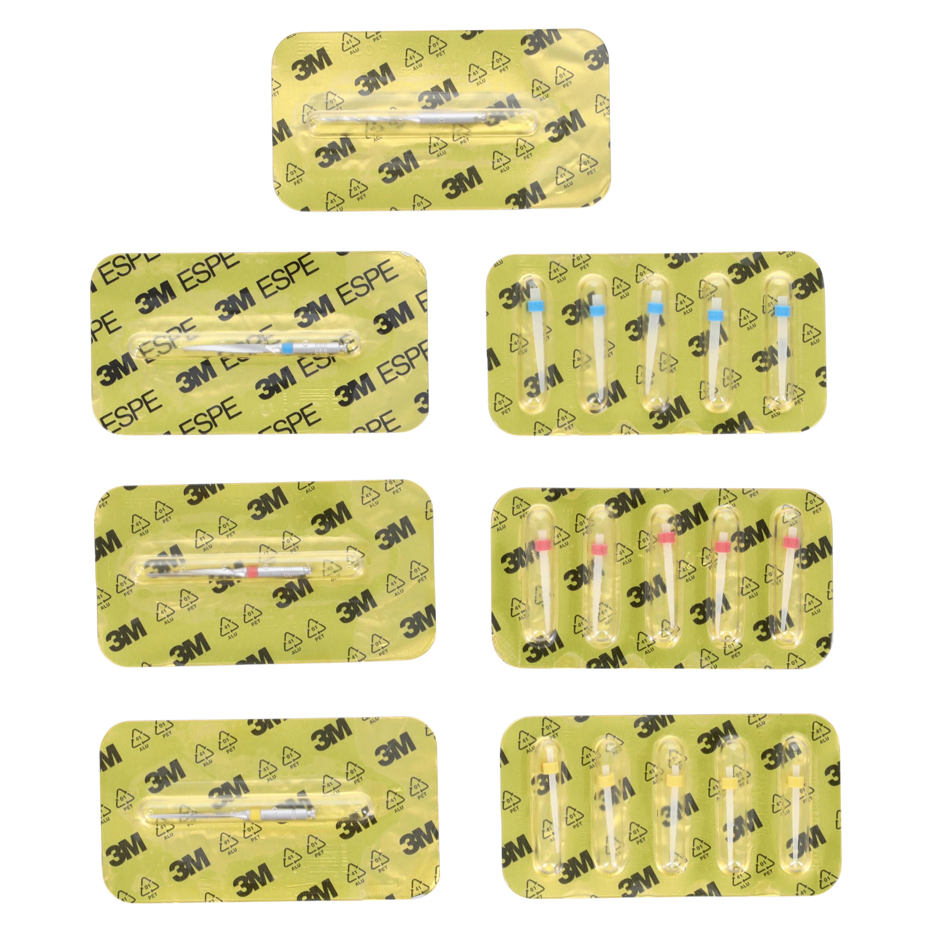 3M RelyX Fiber Post Intro Kit, 56860, 15 Posts (5 Each Size 1/2/3), 4 Drills, 20 Elongation Tips thumbnail 2