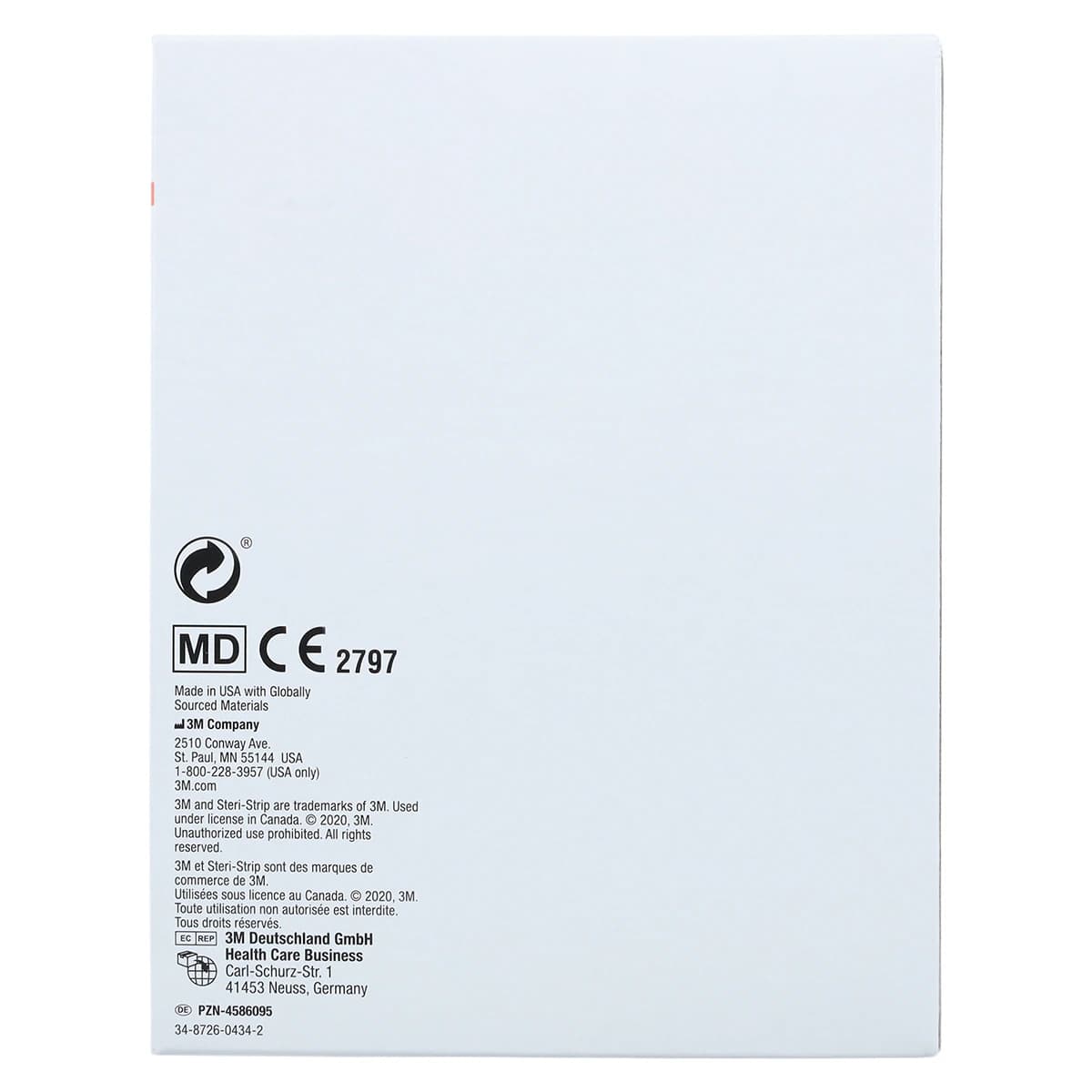 3M Steri-Strip Adhesive Skin Closures, Reinforced, 1/4" x 4", 50/Box, R1546 thumbnail 6