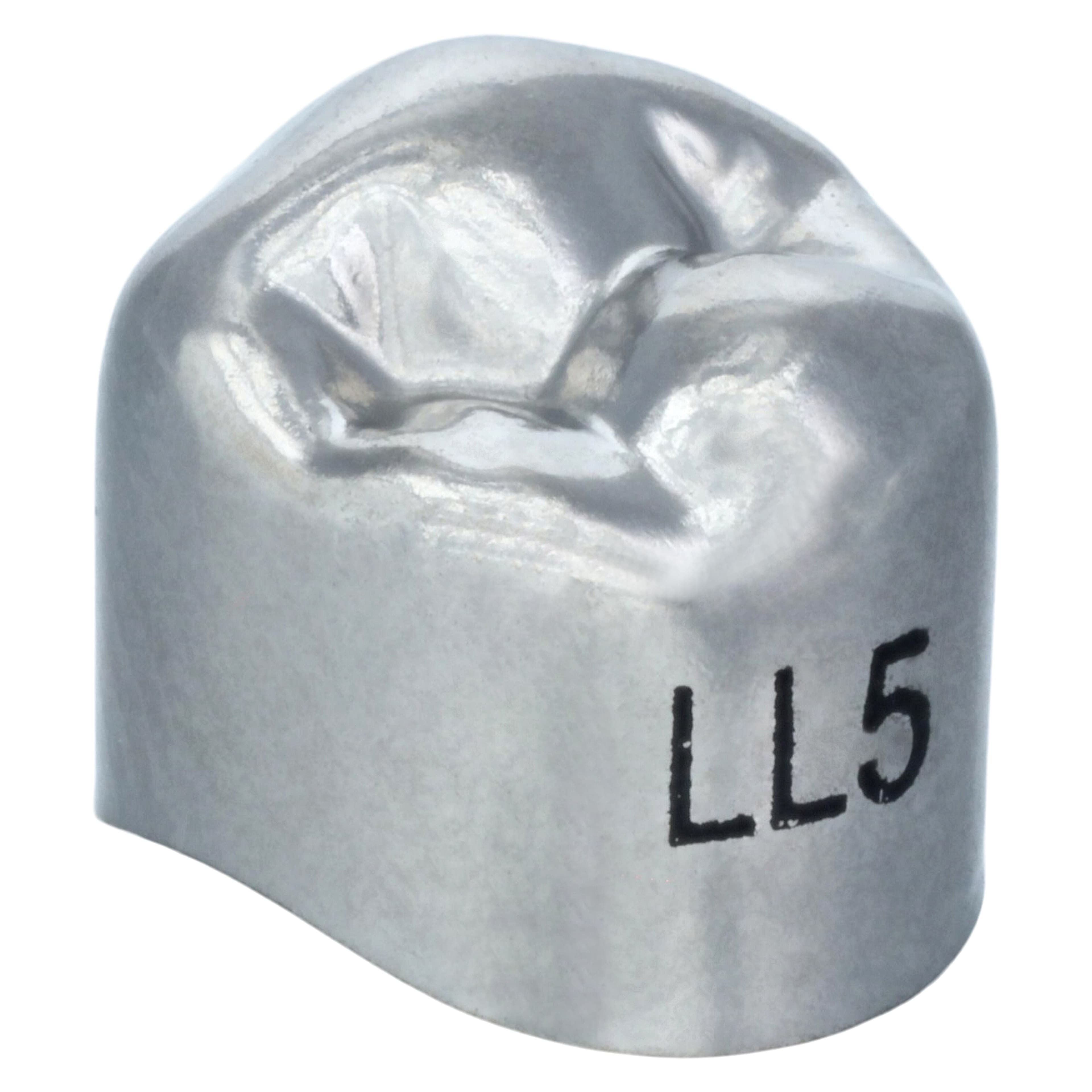 3M Unitek Stainless Steel Permanent Bicuspid Crown, Lower Left Second Bicuspid, Size 5 (5LL), Box of 5, 900635 thumbnail 3