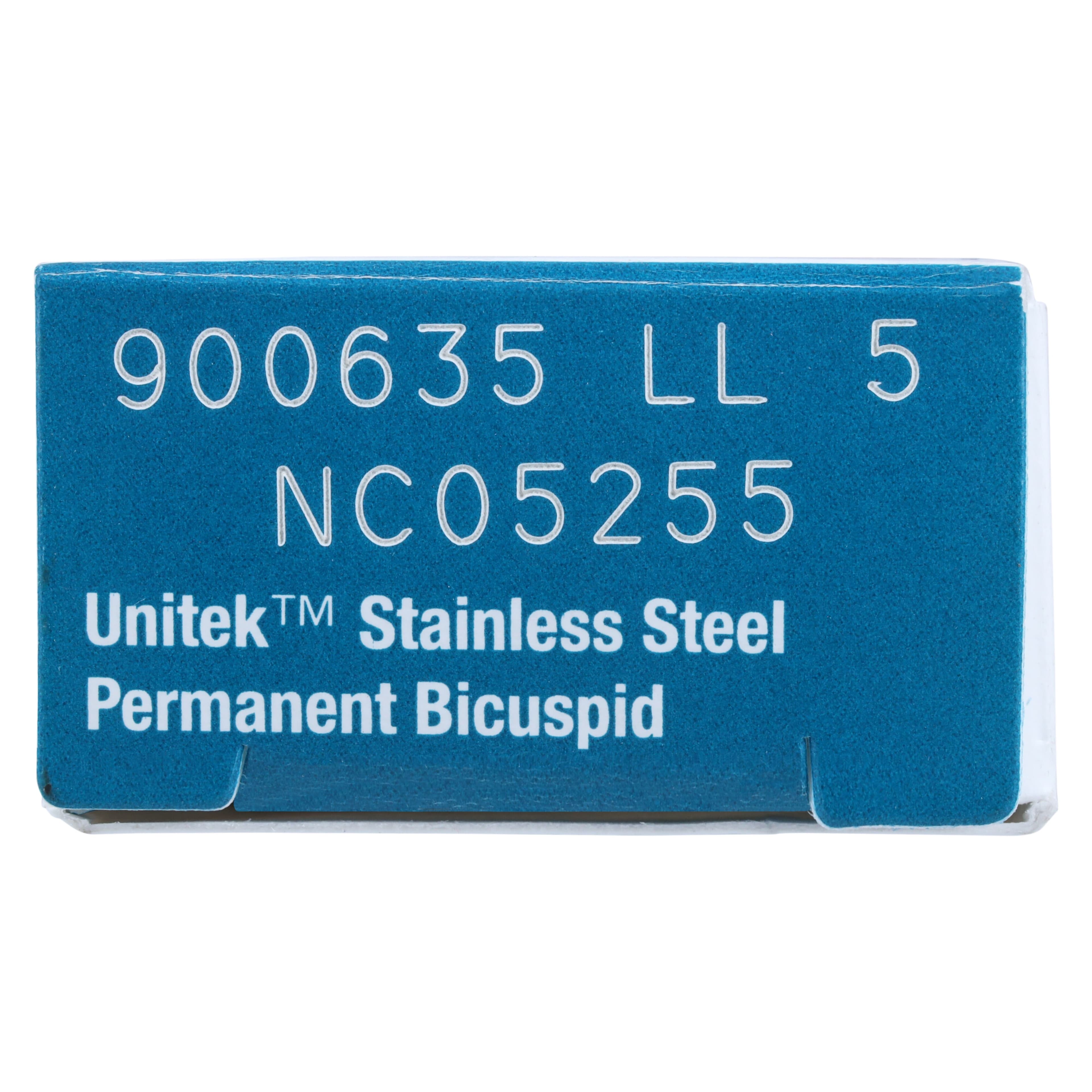 3M Unitek Stainless Steel Permanent Bicuspid Crown, Lower Left Second Bicuspid, Size 5 (5LL), Box of 5, 900635 thumbnail 4