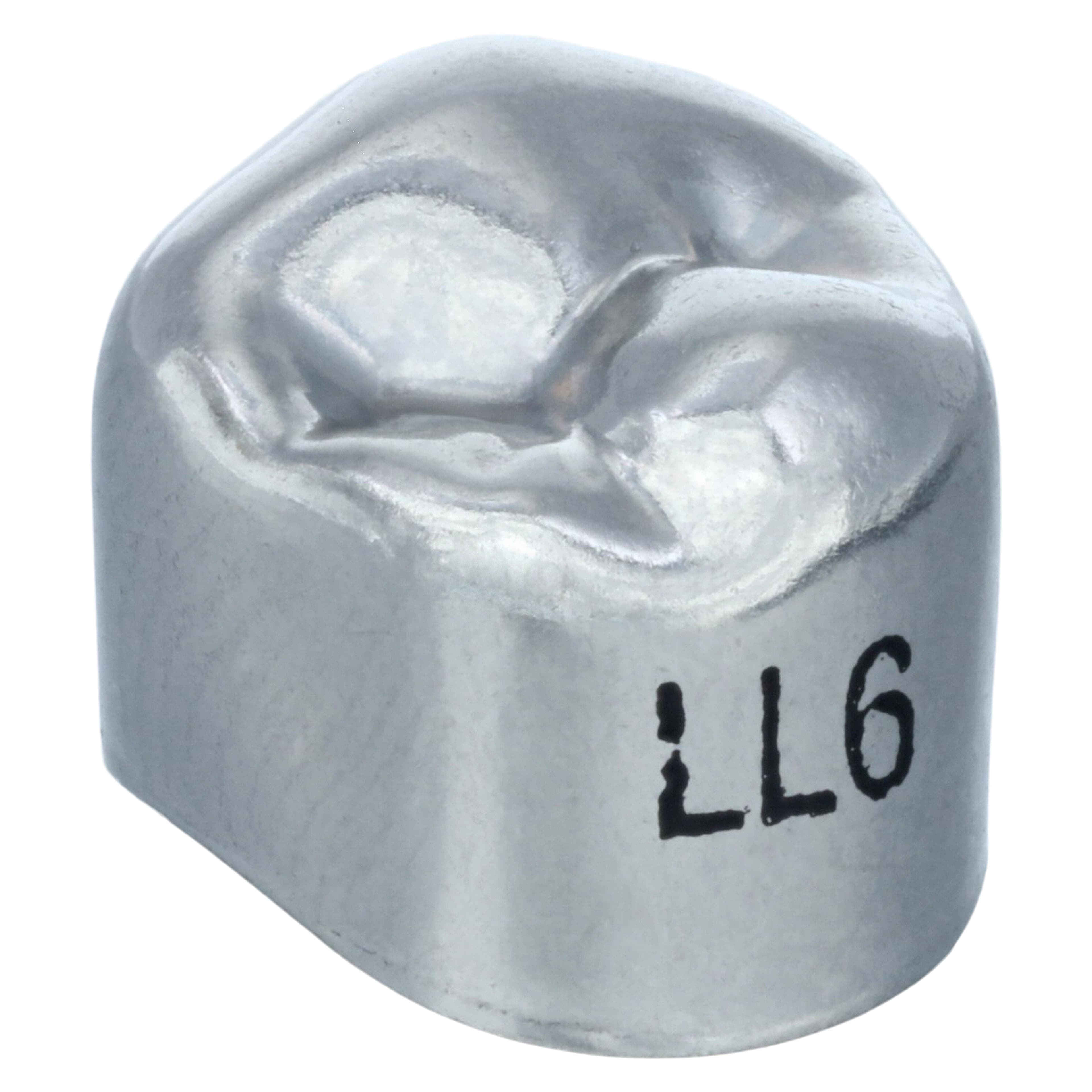 3M Unitek Stainless Steel Permanent Bicuspid Crown, Lower Left Second Bicuspid, Size 6 (6LL), Box of 5, 900636 thumbnail 3
