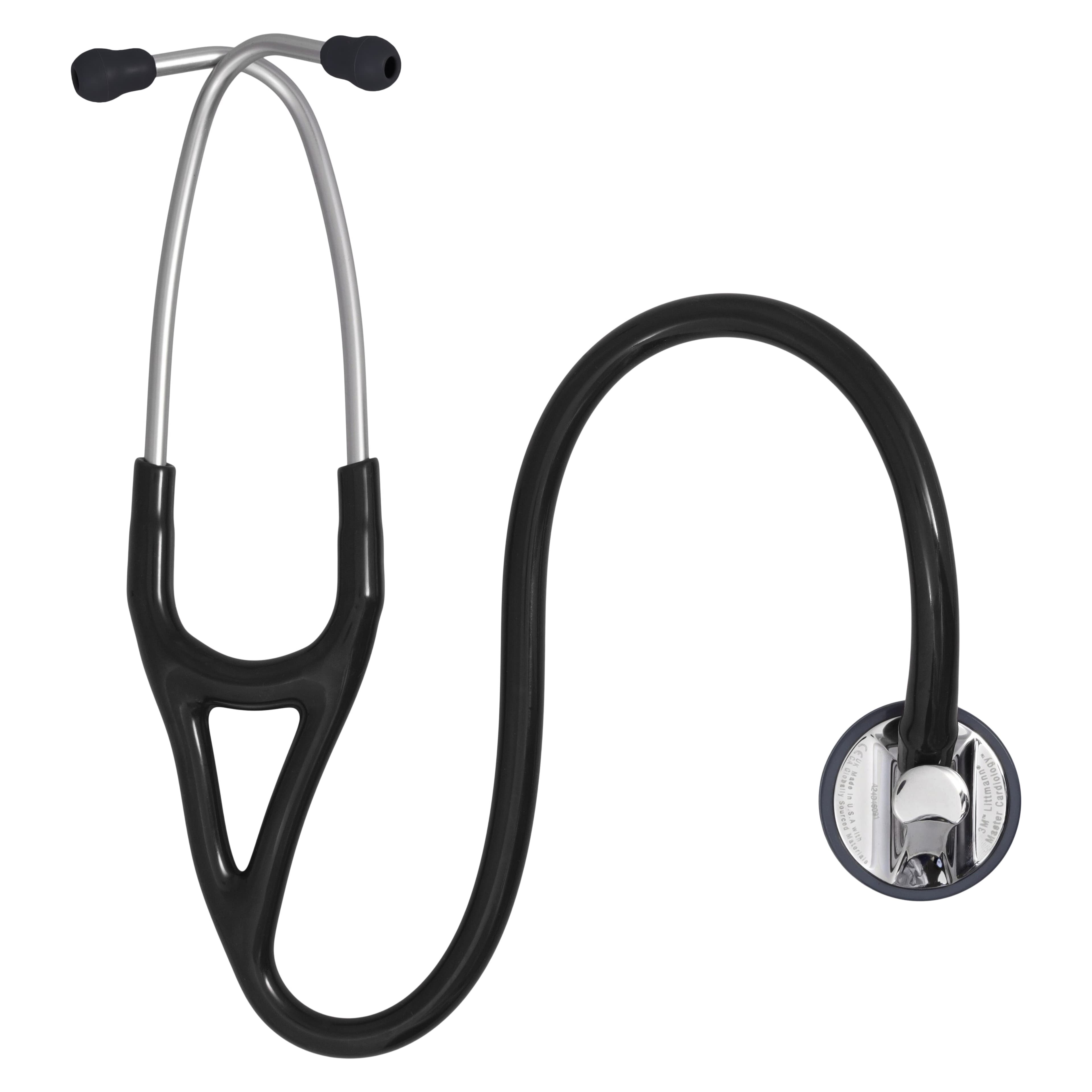 Littmann Master Cardiology Stethoscope, Adult/Child/Infant, Black, Double Lumen Tubing, Each thumbnail 2