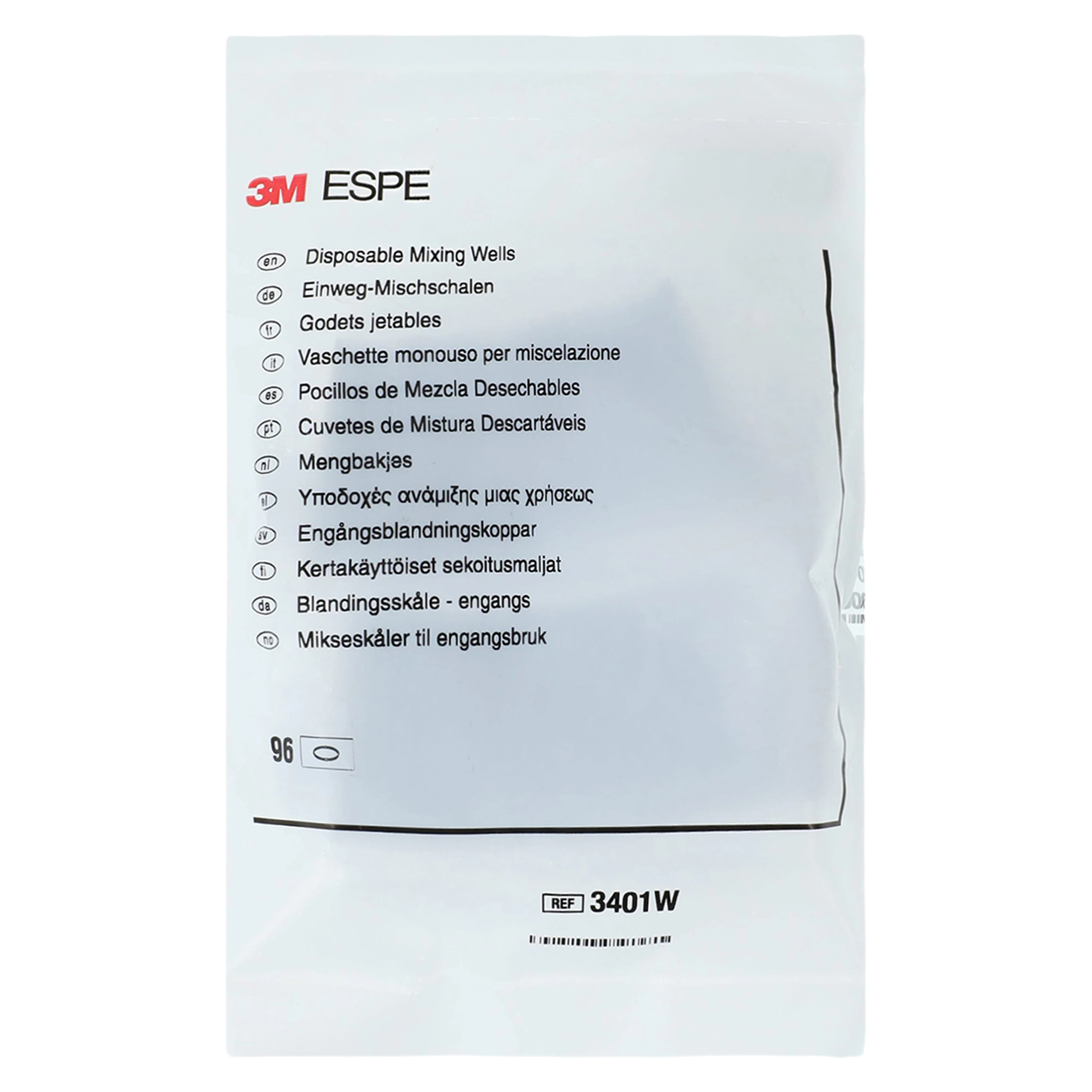 3M (Solventum) Disposable White Mixing Wells, 1-Well, 96/Pk, 3401W thumbnail 2