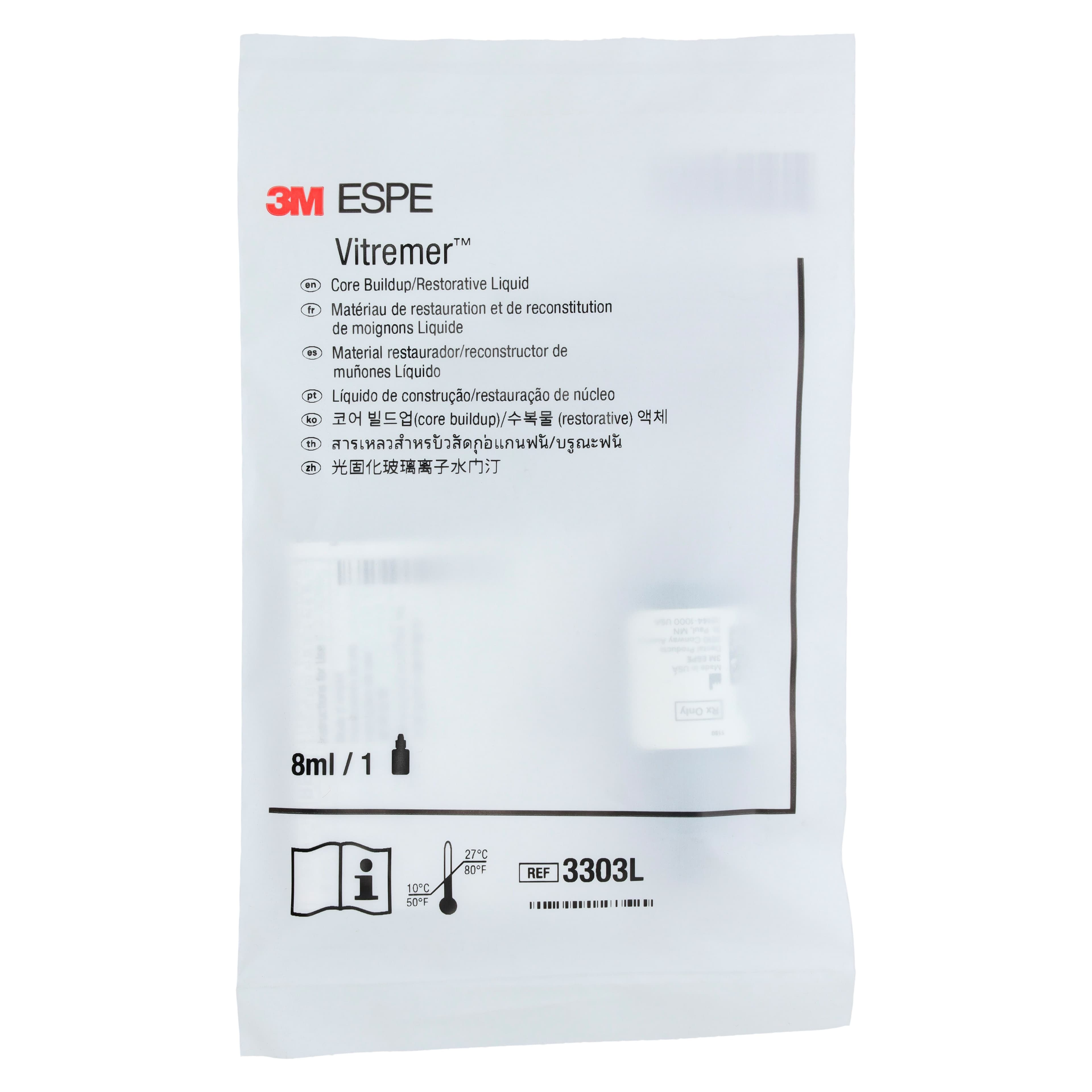 3M Vitremer Core Buildup/Restorative Liquid Refill, 8 ml, 3303L thumbnail 3