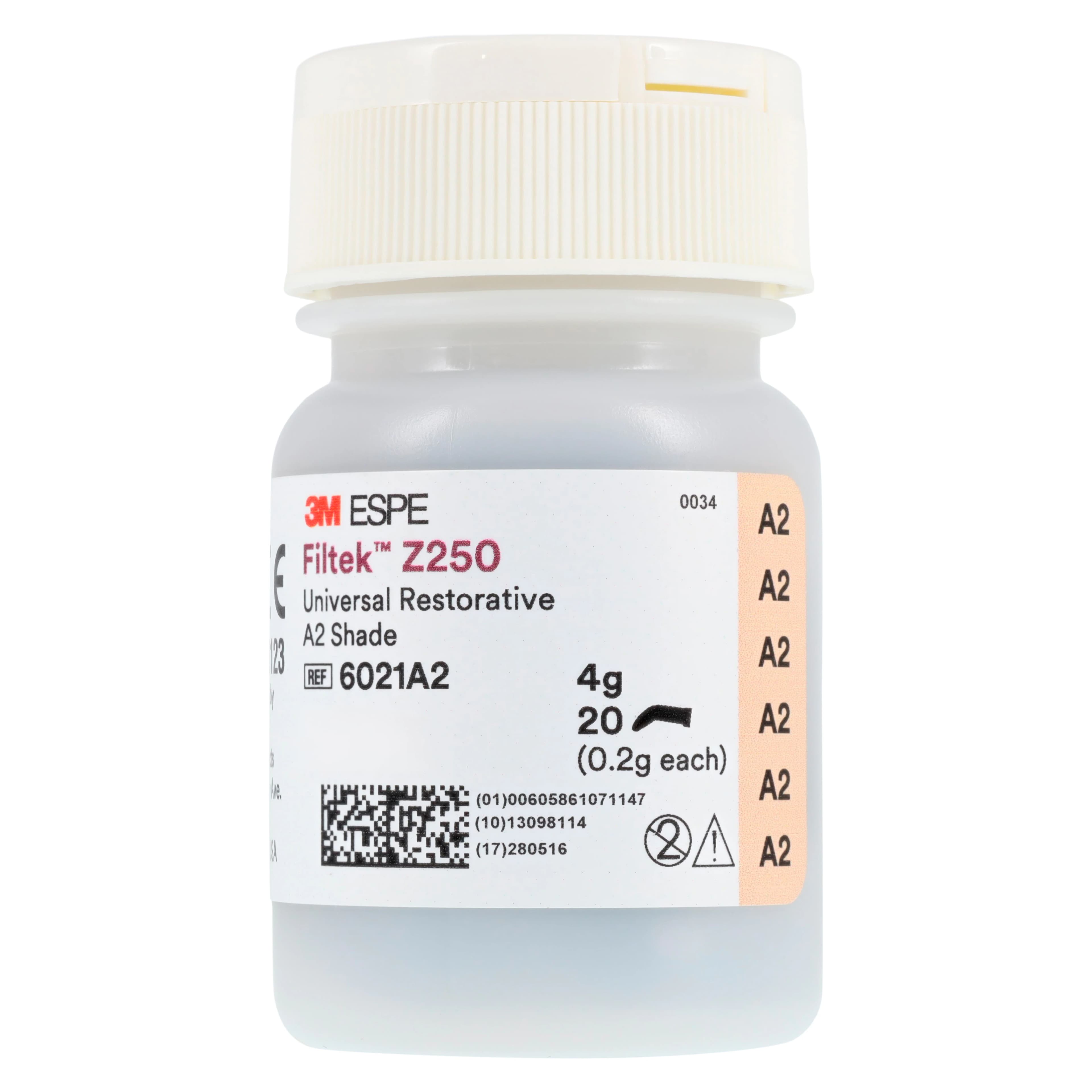 3M Filtek Z250 Universal Restorative Capsule Refill, Shade A2, 0.2 g, 20/Box, 6021A2 thumbnail 5