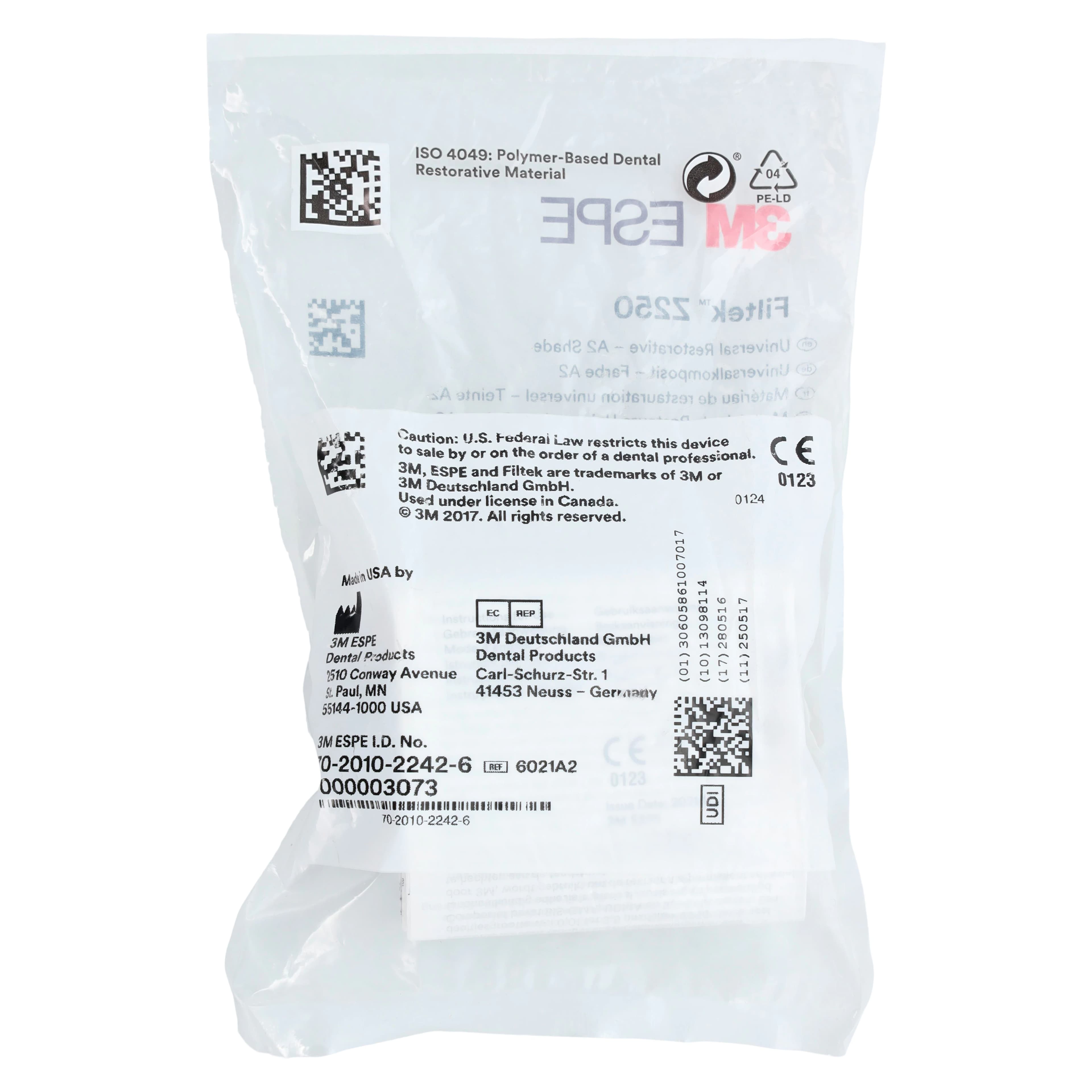 3M Filtek Z250 Universal Restorative Capsule Refill, Shade A2, 0.2 g, 20/Box, 6021A2 thumbnail 3