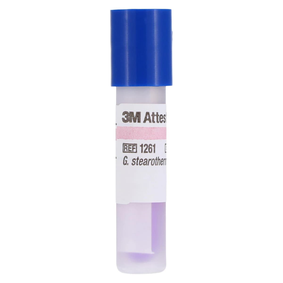 3M Attest Steam Biological Indicator, 1261, Blue Cap, 24-Hour Readout, Box of 100 thumbnail 3