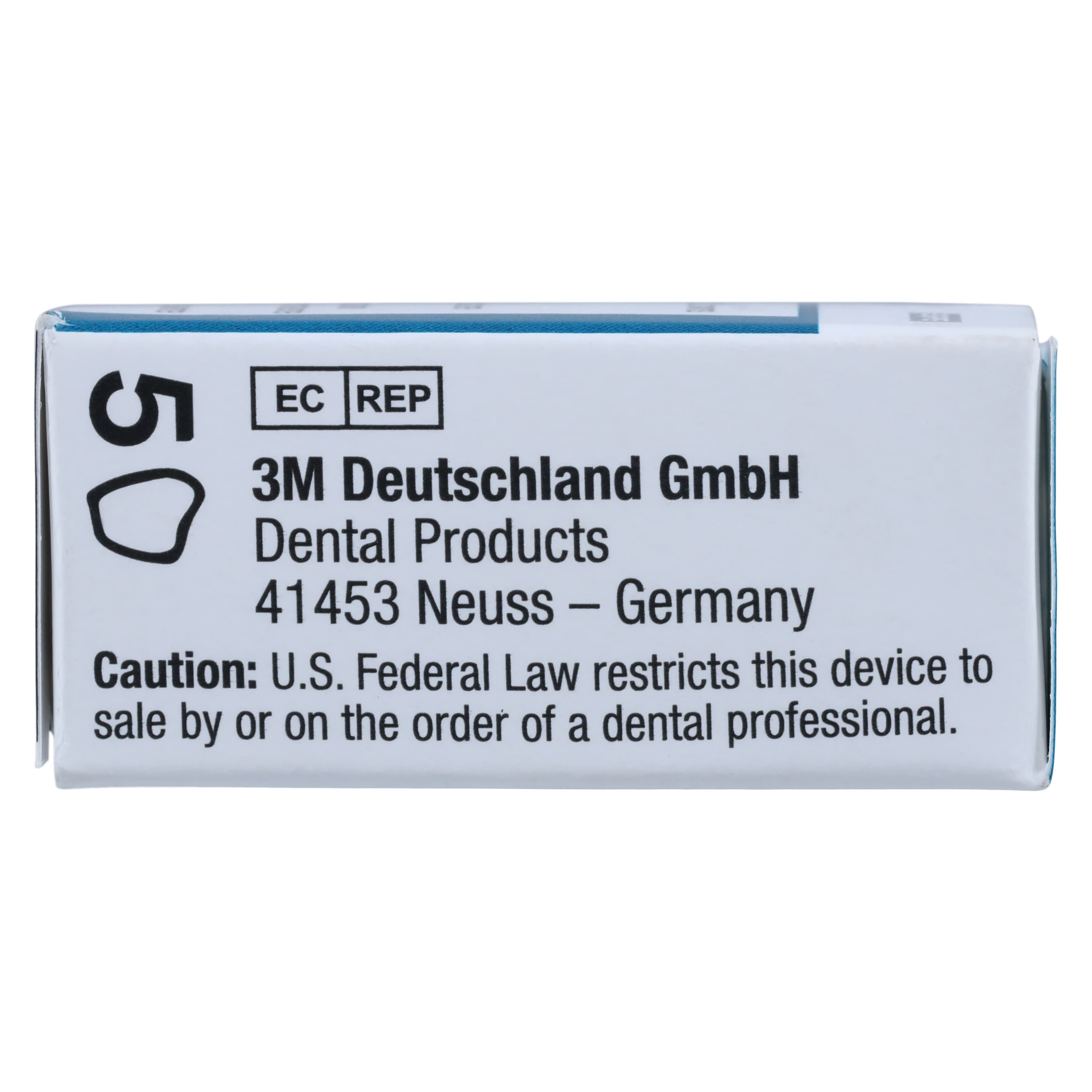 3M Unitek Stainless Steel Permanent Bicuspid Crown, Upper Right First Bicuspid, Size 00, 5/Box, 900519 thumbnail 4