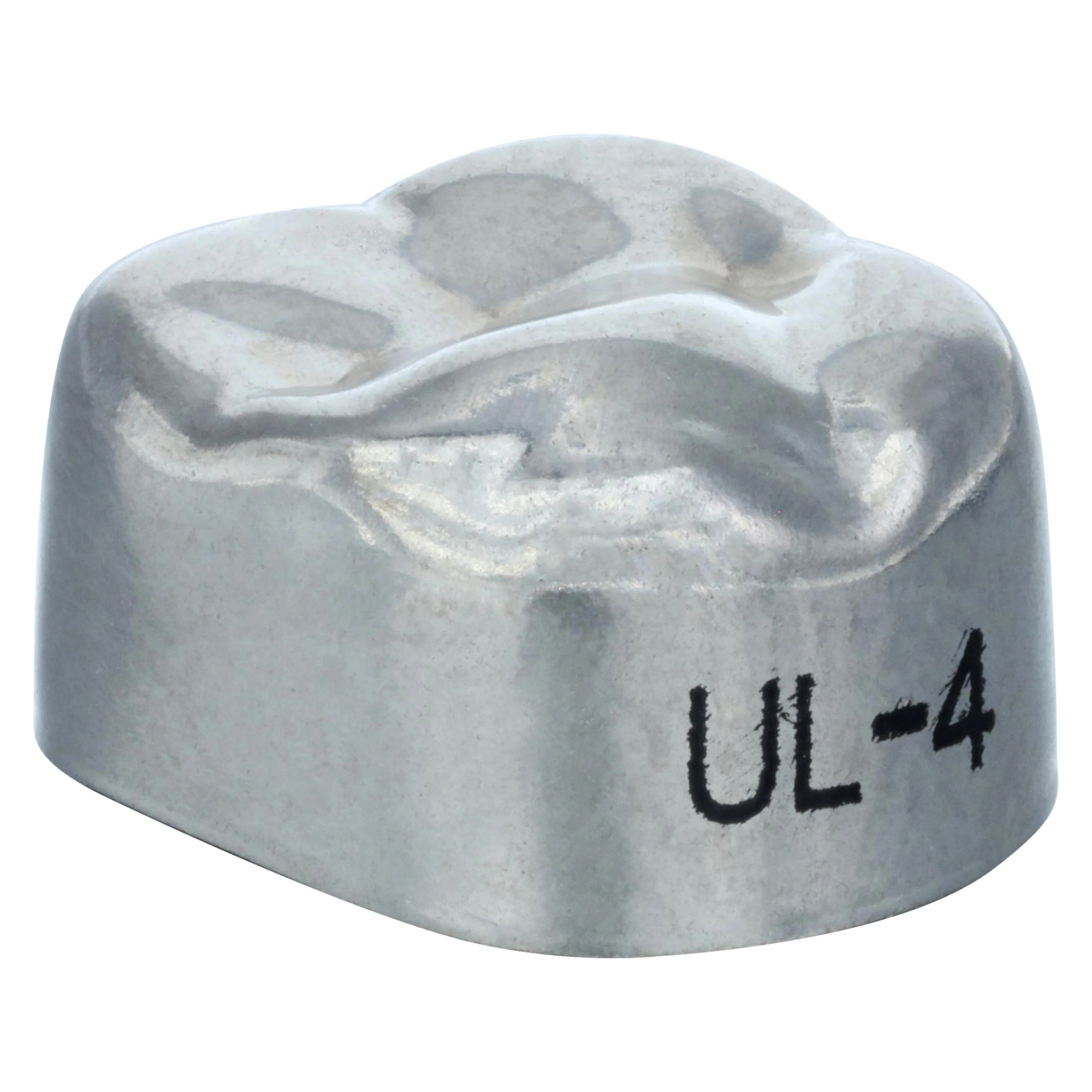 3M Unitek Stainless Steel Permanent Molar Crowns, Upper Left First Permanent Molar, Size 4 (4UL), 5/Box, 900314 thumbnail 3