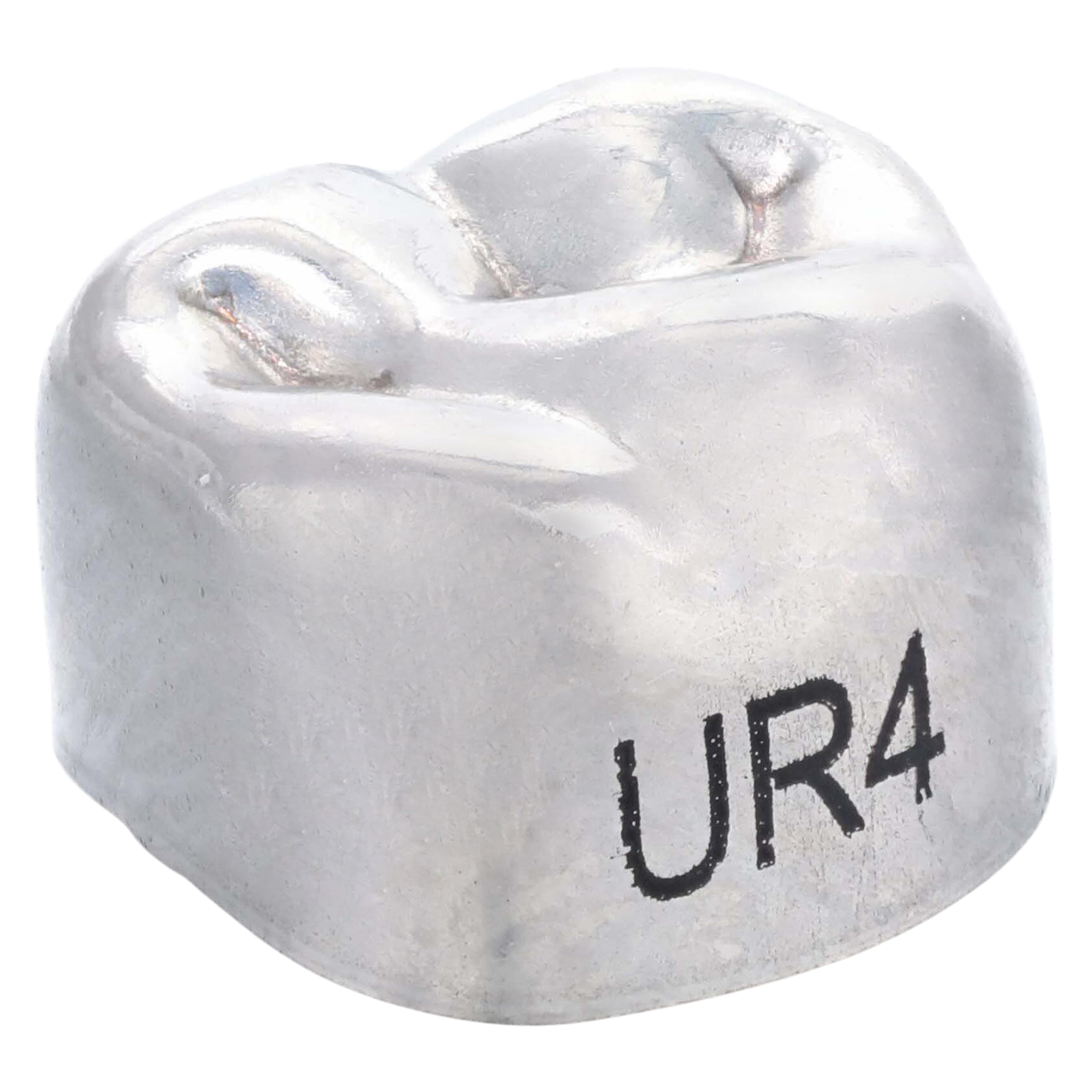 3M Unitek Stainless Steel Primary Molar Crowns, Upper Right Second Primary Molar, Size 4 (UR4), 5/Box, 900224 thumbnail 3
