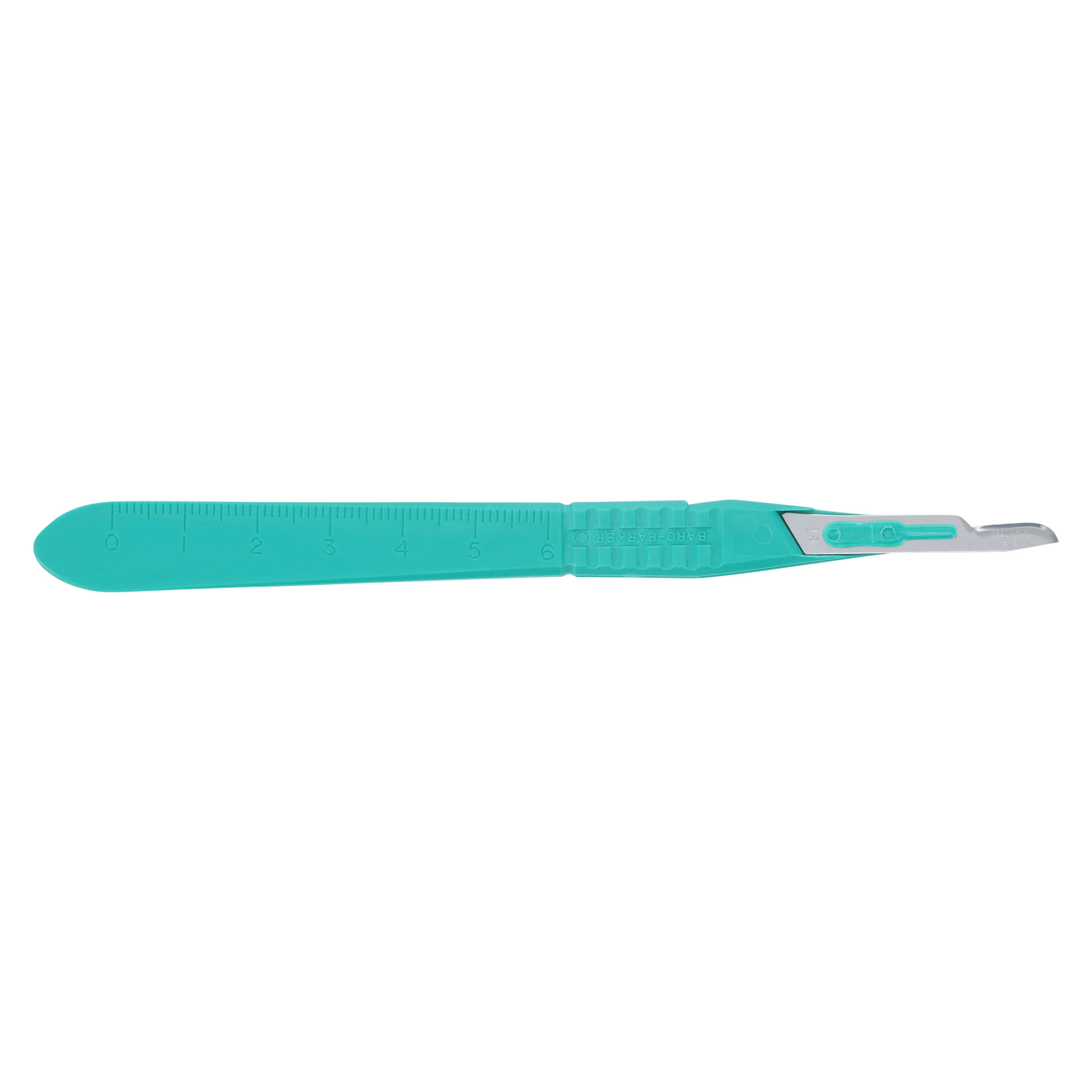 Bard-Parker Disposable Sterile Scalpel, #15 Stainless Steel Blade, Standard Handle, 10/Box, 371615 thumbnail 3
