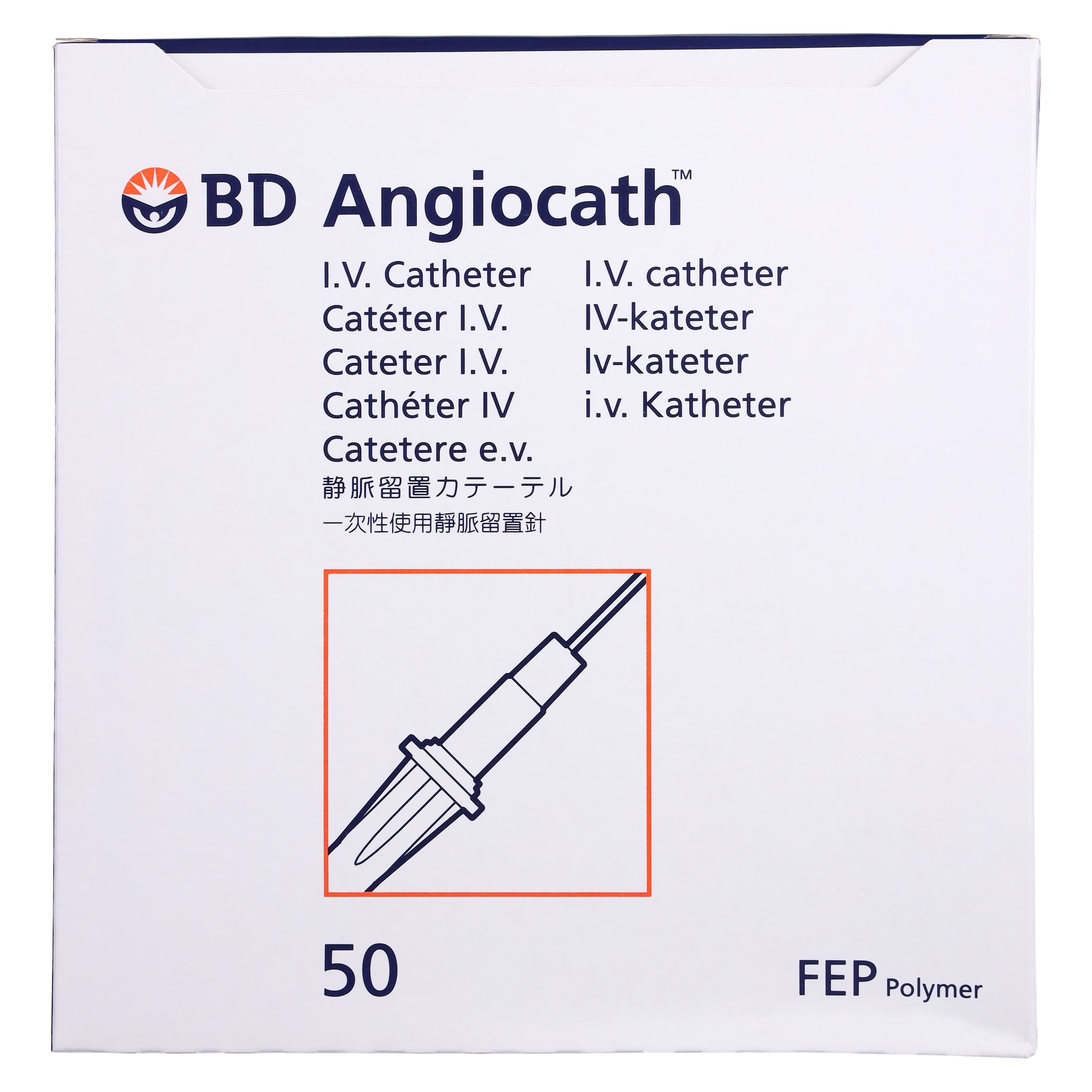 Angiocath Peripheral Venous Catheter, 24 Gauge, 3/4" Tapered Tip, Yellow, Sterile, Latex-Free, 50/Box thumbnail 4