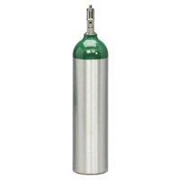 Allied Medical LLC Aluminum Oxygen Cylinder, Size D, Empty - Oxygen D Cylinder Aluminum - Image 1
