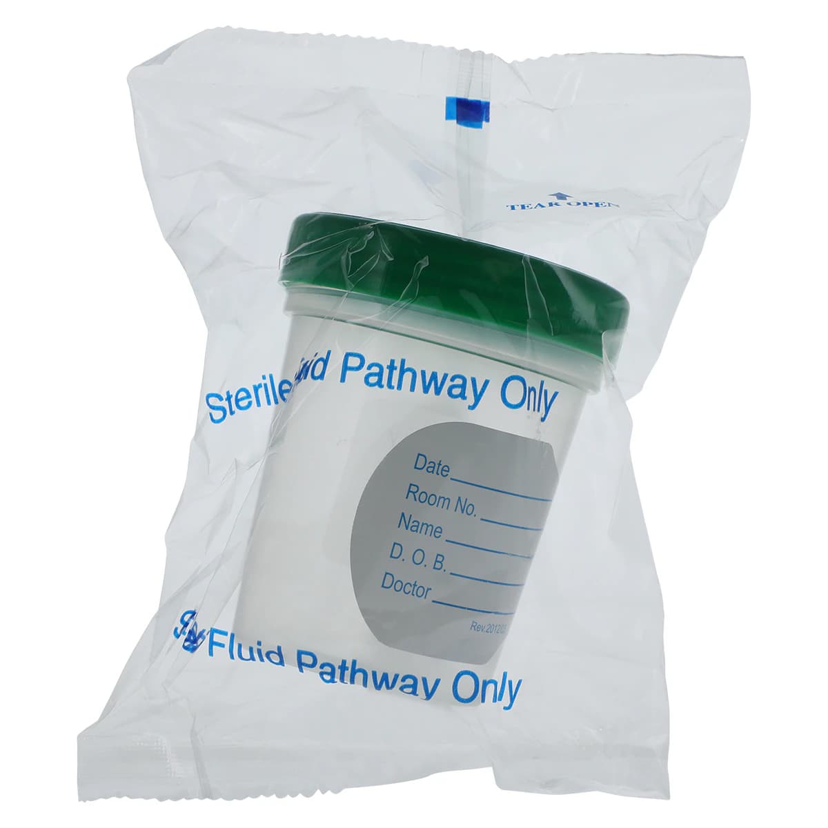 AMSure Sterile Specimen Container, 4 oz, Screw Cap, Green, 100/Case - Container Spec St Scrw Indv - Image 1
