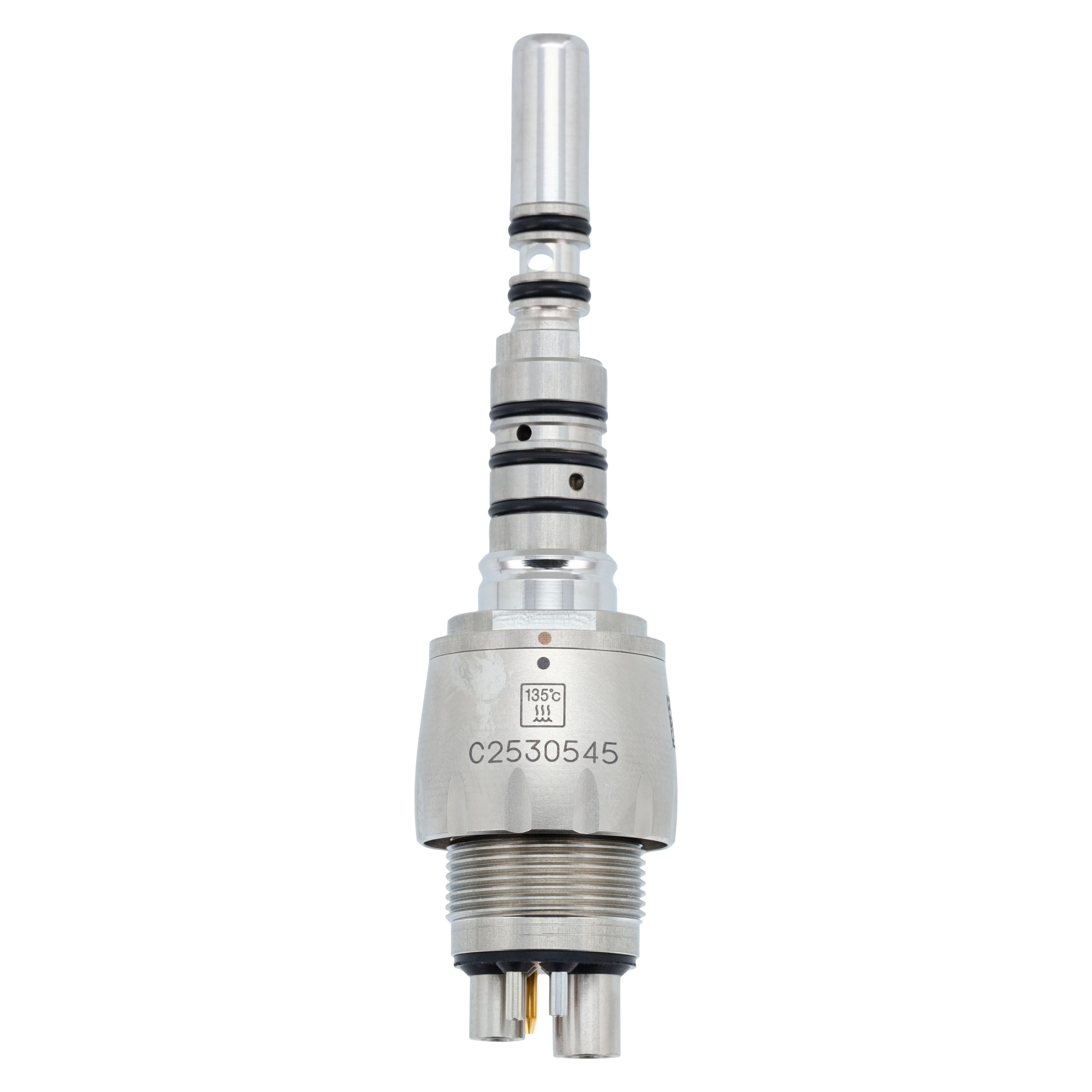 NSK Ti-Max X Series KCL-LED Handpiece Coupler, 6-Pin LED Optic, KaVo MULTIflex LUX Back End, Stainless Steel with Titanium Coating, 1 Each thumbnail 3