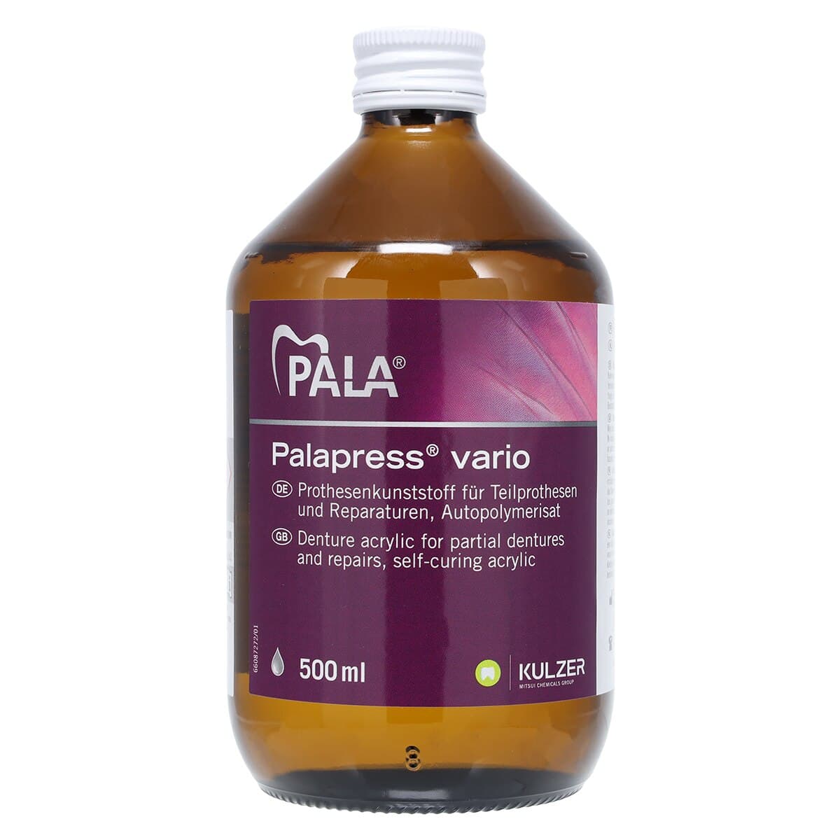 Kulzer Palapress Vario Self-Cure Denture Base Acrylic Liquid, 500 mL, 64707864 thumbnail 3