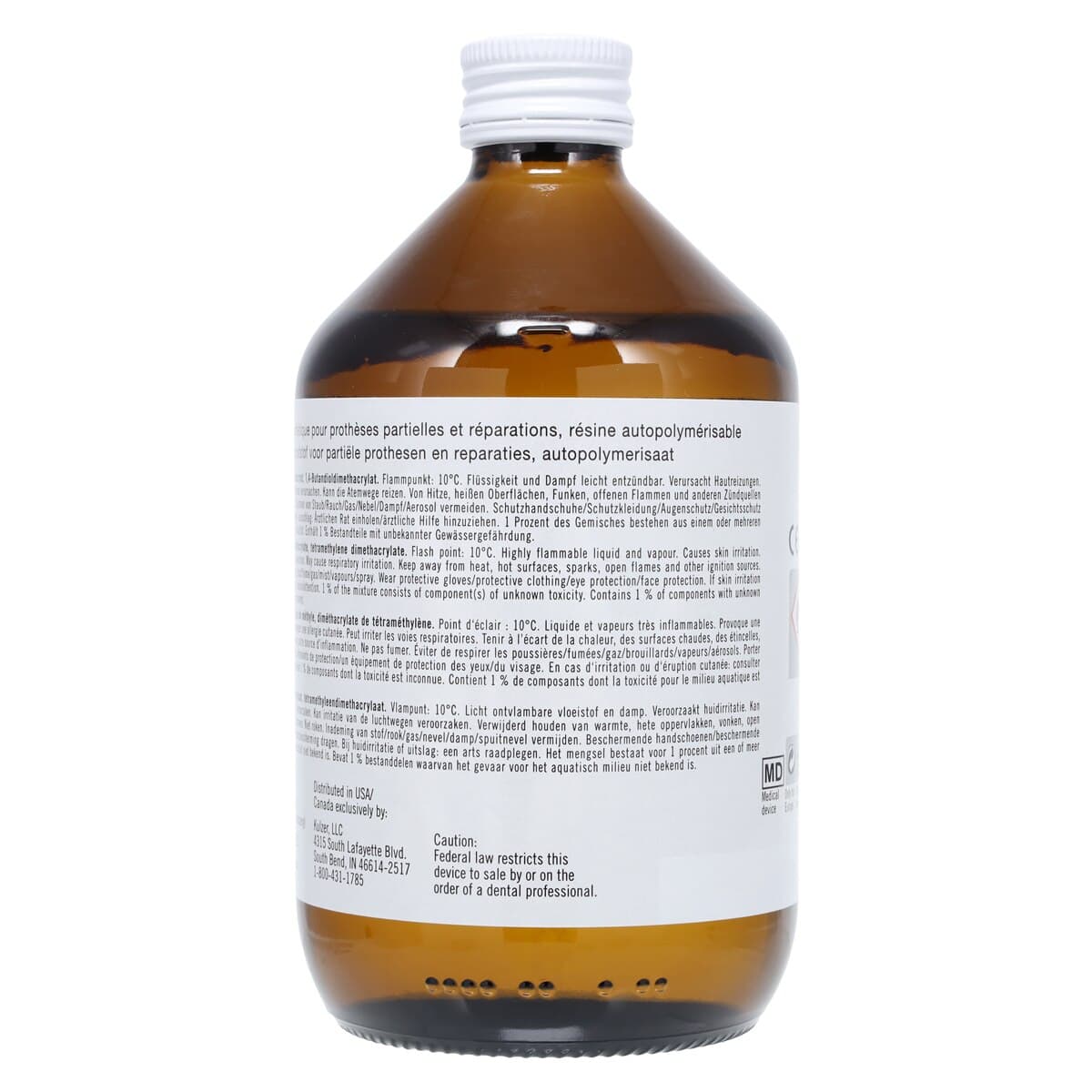Kulzer Palapress Vario Self-Cure Denture Base Acrylic Liquid, 500 mL, 64707864 thumbnail 5
