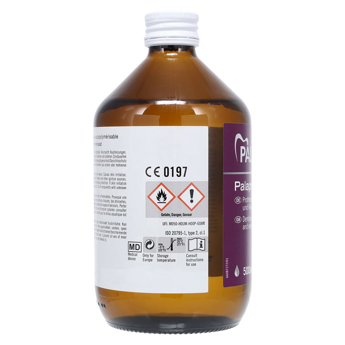 Kulzer Palapress Vario Self-Cure Denture Base Acrylic Liquid, 500 mL, 64707864 thumbnail 6