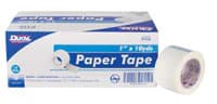 Dukal Hypo-Pore Surgical Tape Paper, 1" x 10 yd, White, Non-Sterile, 12/Case - Paper Tape NS - Image 1