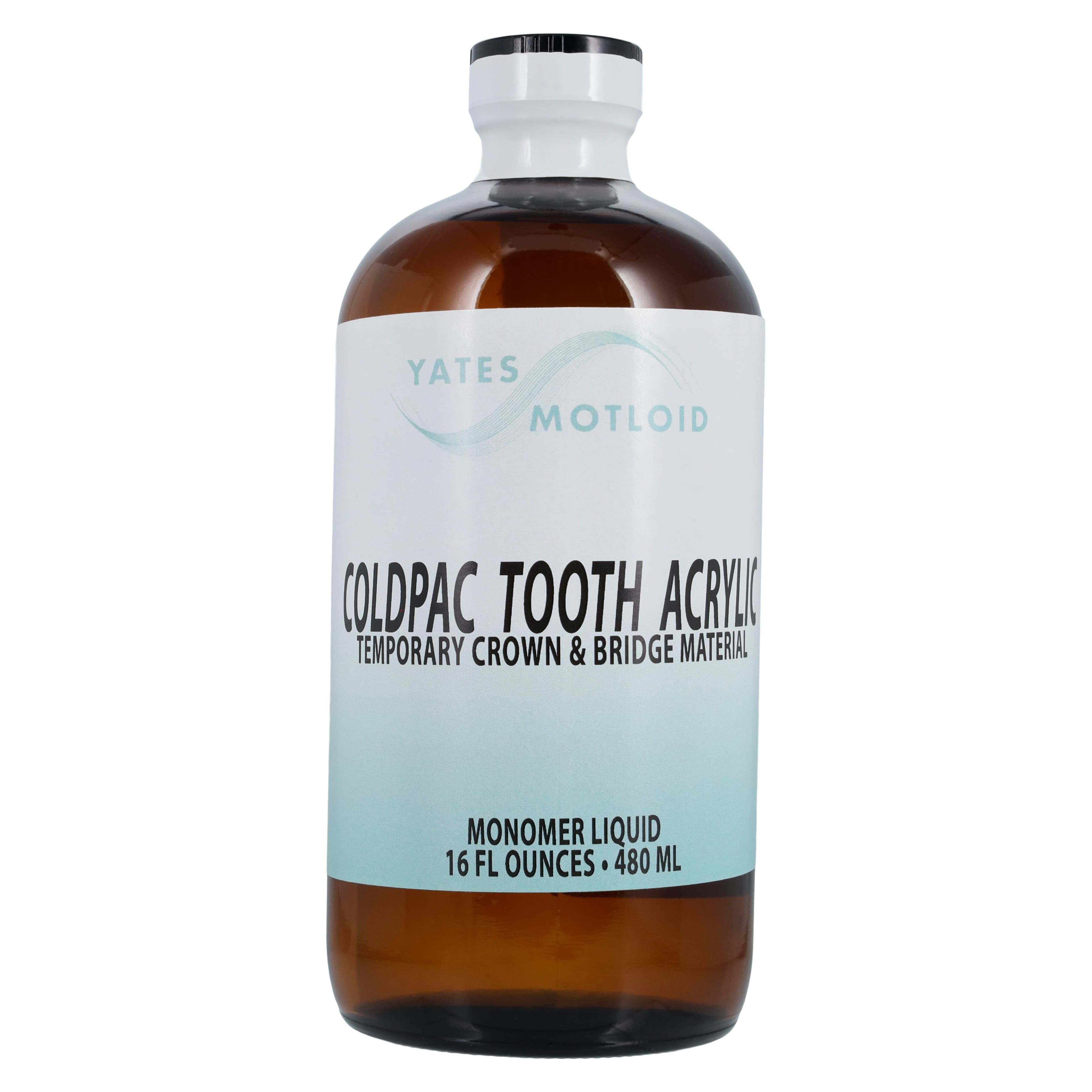 Coldpac Tooth Acrylic Liquid, 16 oz Bottle, Clear thumbnail 3