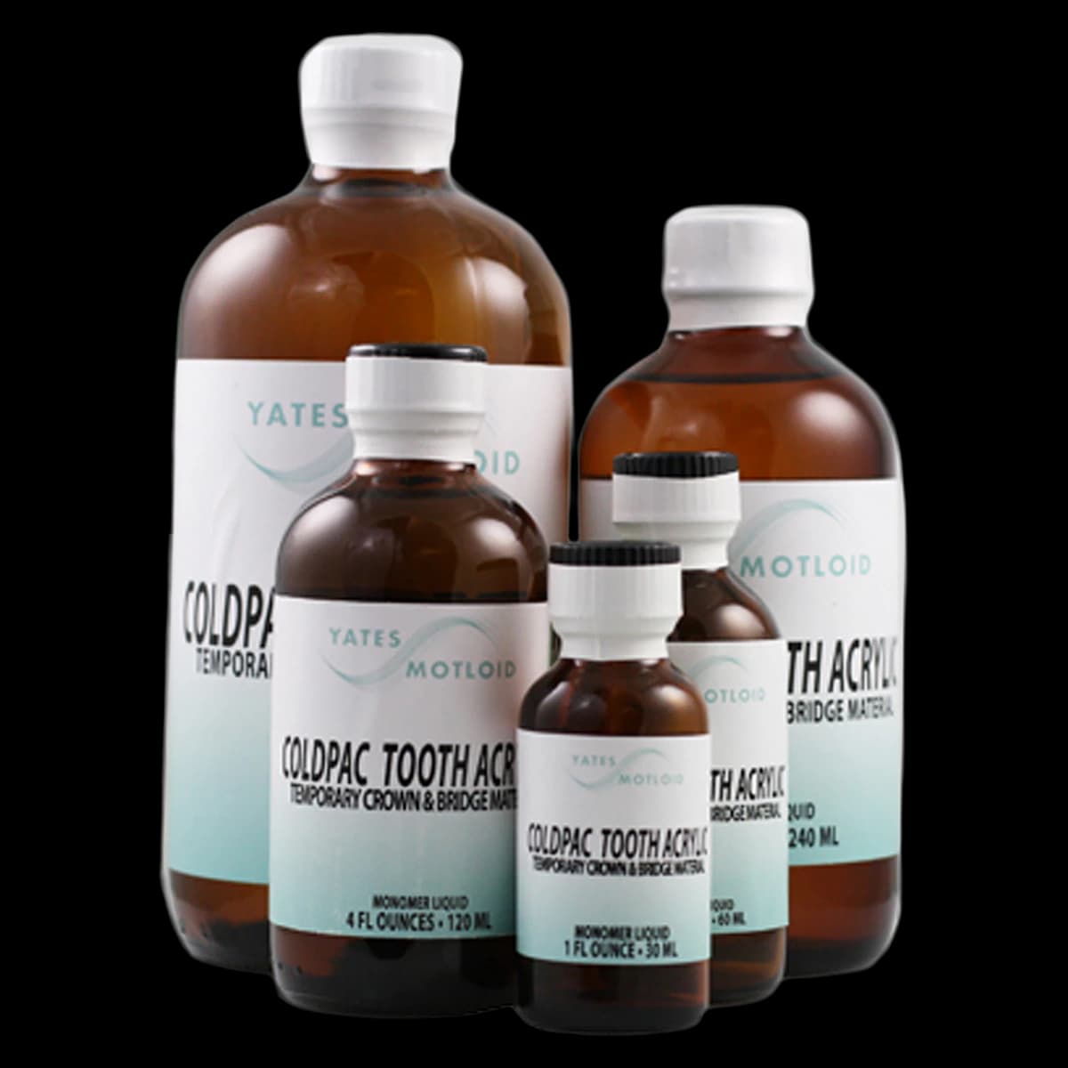 Coldpac Tooth Acrylic Liquid, 16 oz Bottle, Clear thumbnail 2