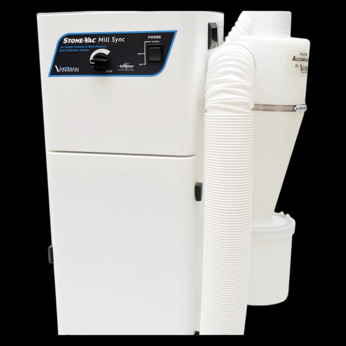 Vaniman StoneVac Mill Sync CAD/CAM Dust Collector, 1 Unit, CAMLink Technology - StoneVac Mill Sync for CAD/CAM - Image 1