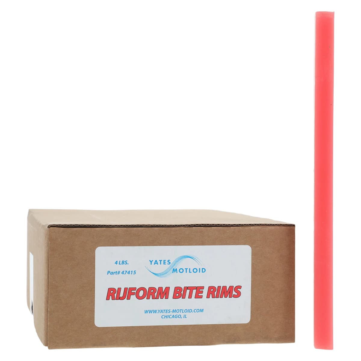 Yates Motloid Rijform Bite Rims, Pink Ridge-Formed Bite Wax, 4 lb Box thumbnail 2