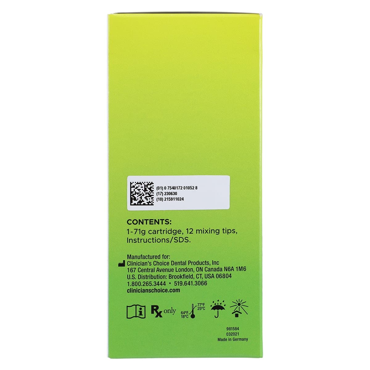 DSM-Marq Inspire Esthetic Temporary Crown & Bridge Material, A3.5, Cartridge Package thumbnail 6