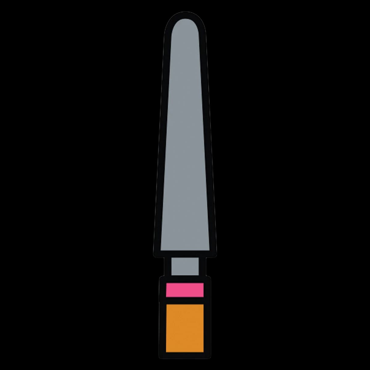 Predator Zirconia Fine Diamond Bur, Friction Grip, Round End Taper, 9.0 mm, Z856-022F, 5/Pk - Predator Zirconia Fine - Image 1
