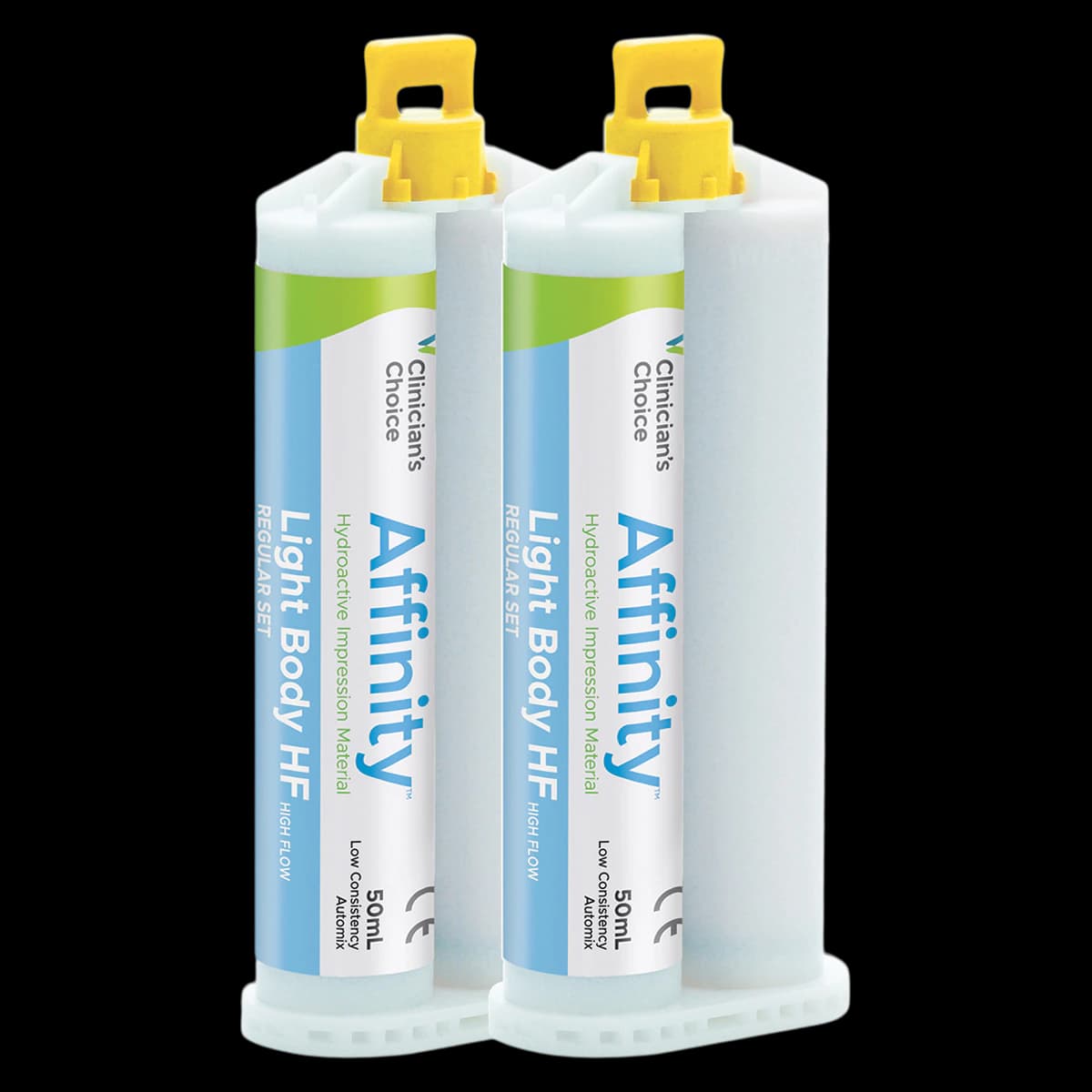 Affinity Regular Set Light Body Heavy Flow Impression Material, Hydroactive Vinylpolysiloxane, Refill, 2/Pk - Affinity Regular Set Light - Image 1