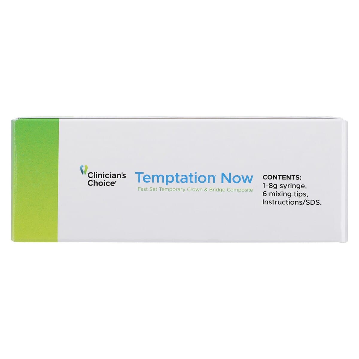 Clinician's Choice Temptation Now Fast Set Temporary Crown & Bridge Material, Shade A1, 8g Syringe thumbnail 8