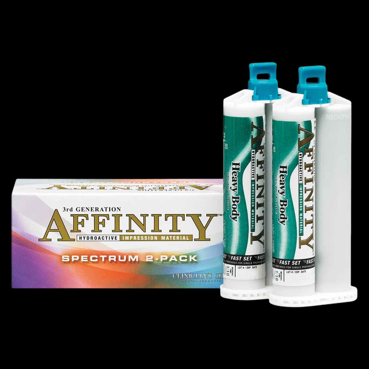 Affinity Hydroactive Impression Material, Fast Set, Light Body, High Flow, Without Tips, 2/Pk - Affinity Hydroactive Impression Material without Tips - Image 1
