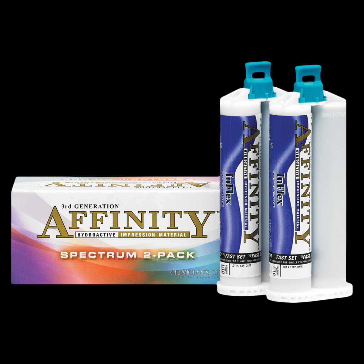 Affinity Hydroactive Impression Material without Tips, Fast Set, InFlex, 2/Box - Affinity Hydroactive Impression Material without Tips - Image 1